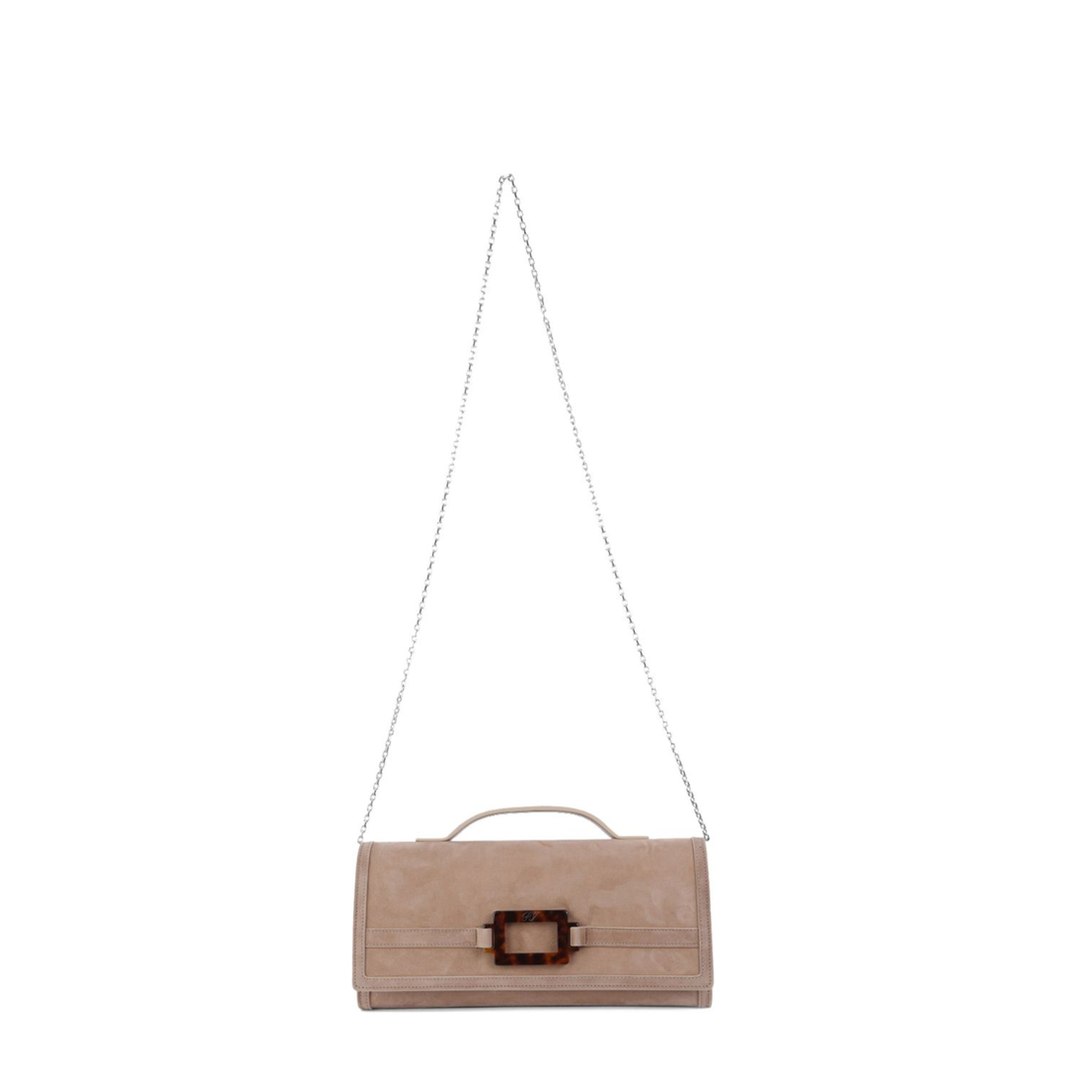 Suede Leather Clutch Bag - Image 1