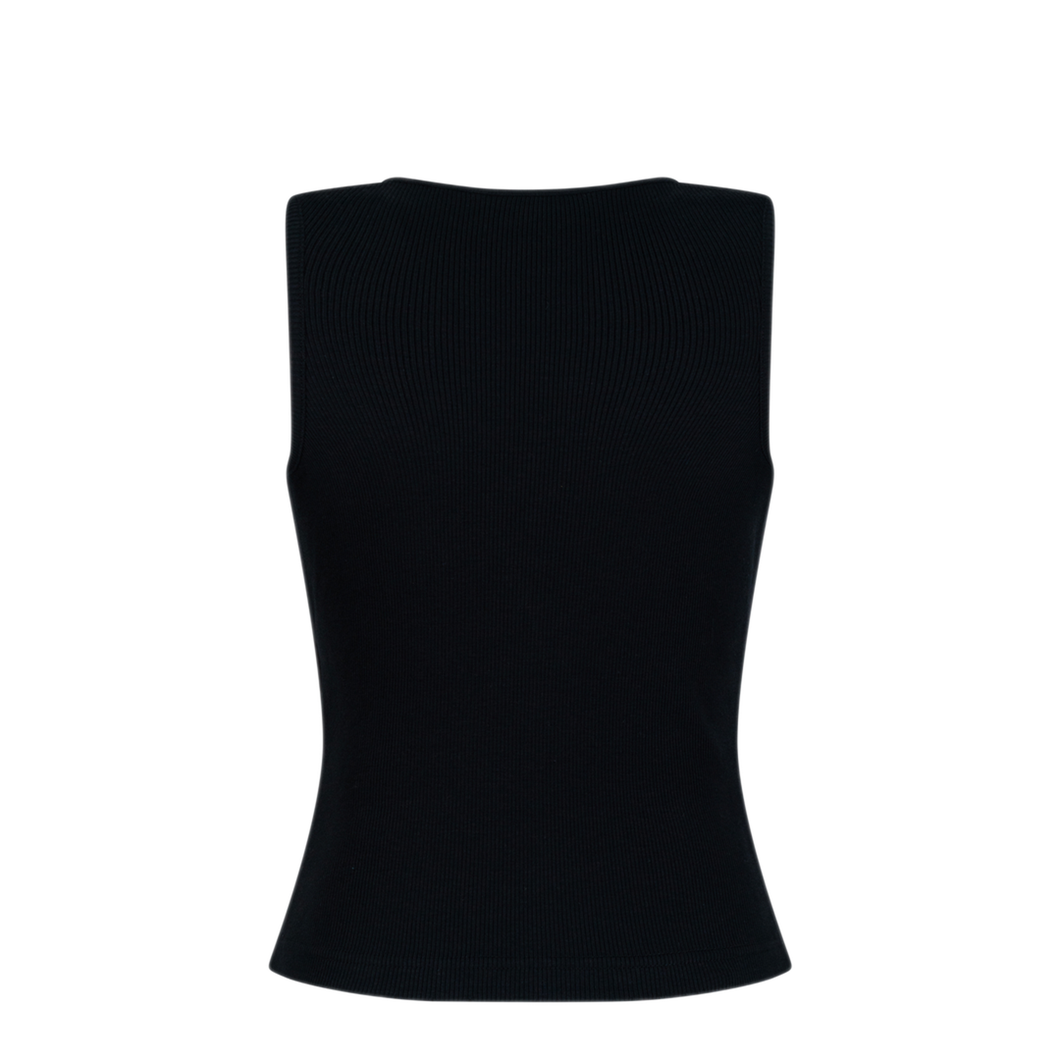 Lace-Up Ribbed Tank Top - Image 2