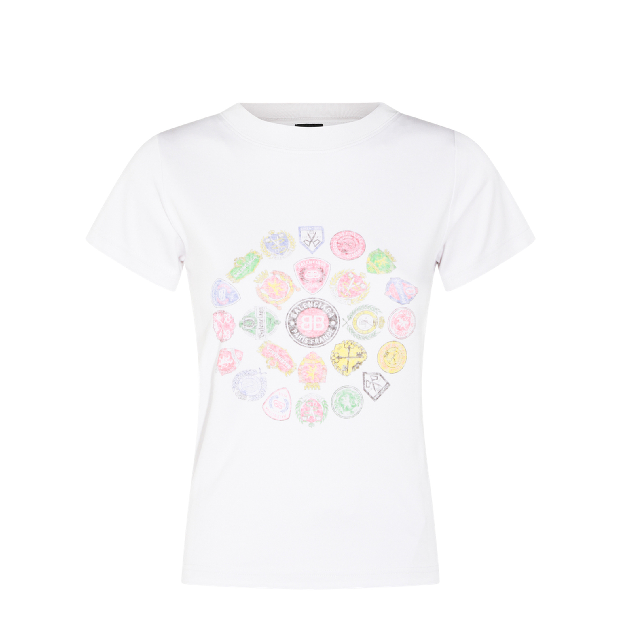 Dirty White Fitted T-Shirt - Image 1