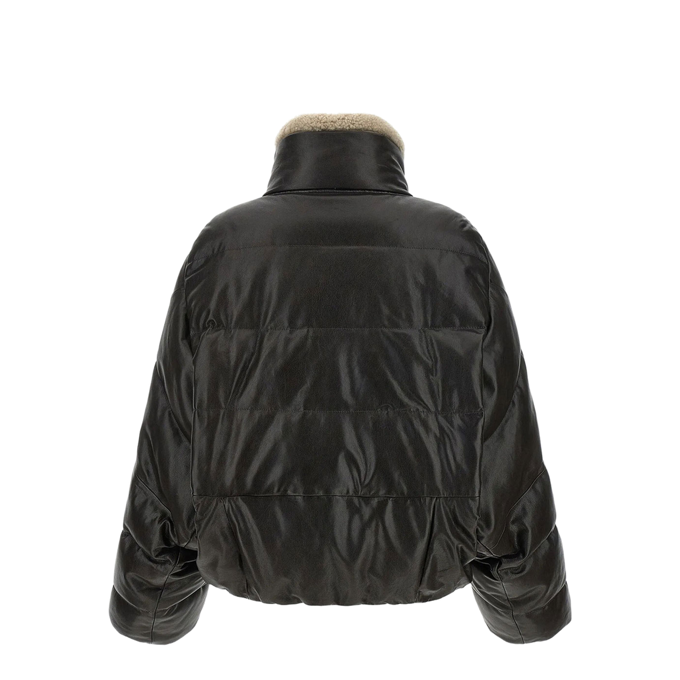 Padded Leather Jacket - Image 2