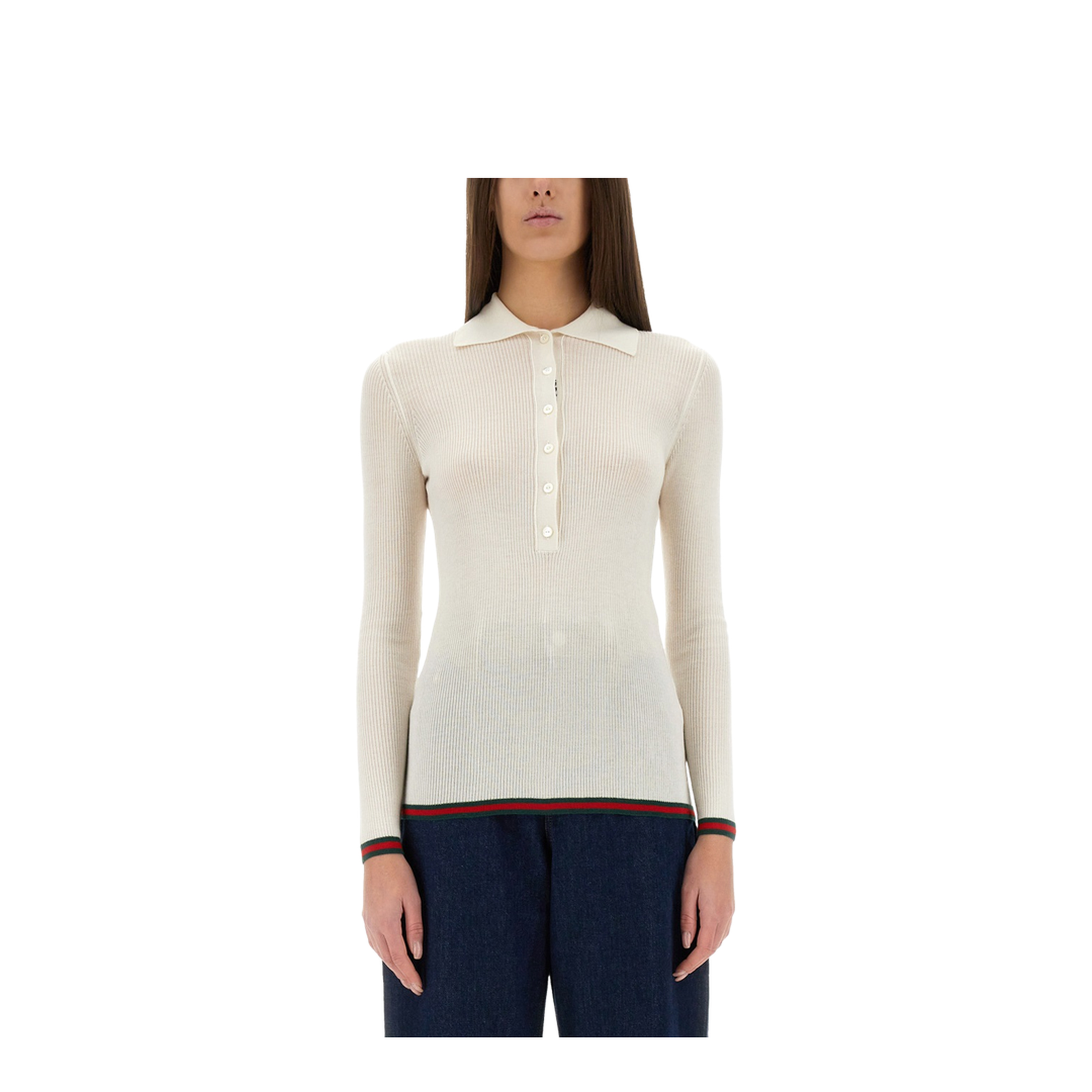 Cashmere and Silk Polo Shirt - Image 1