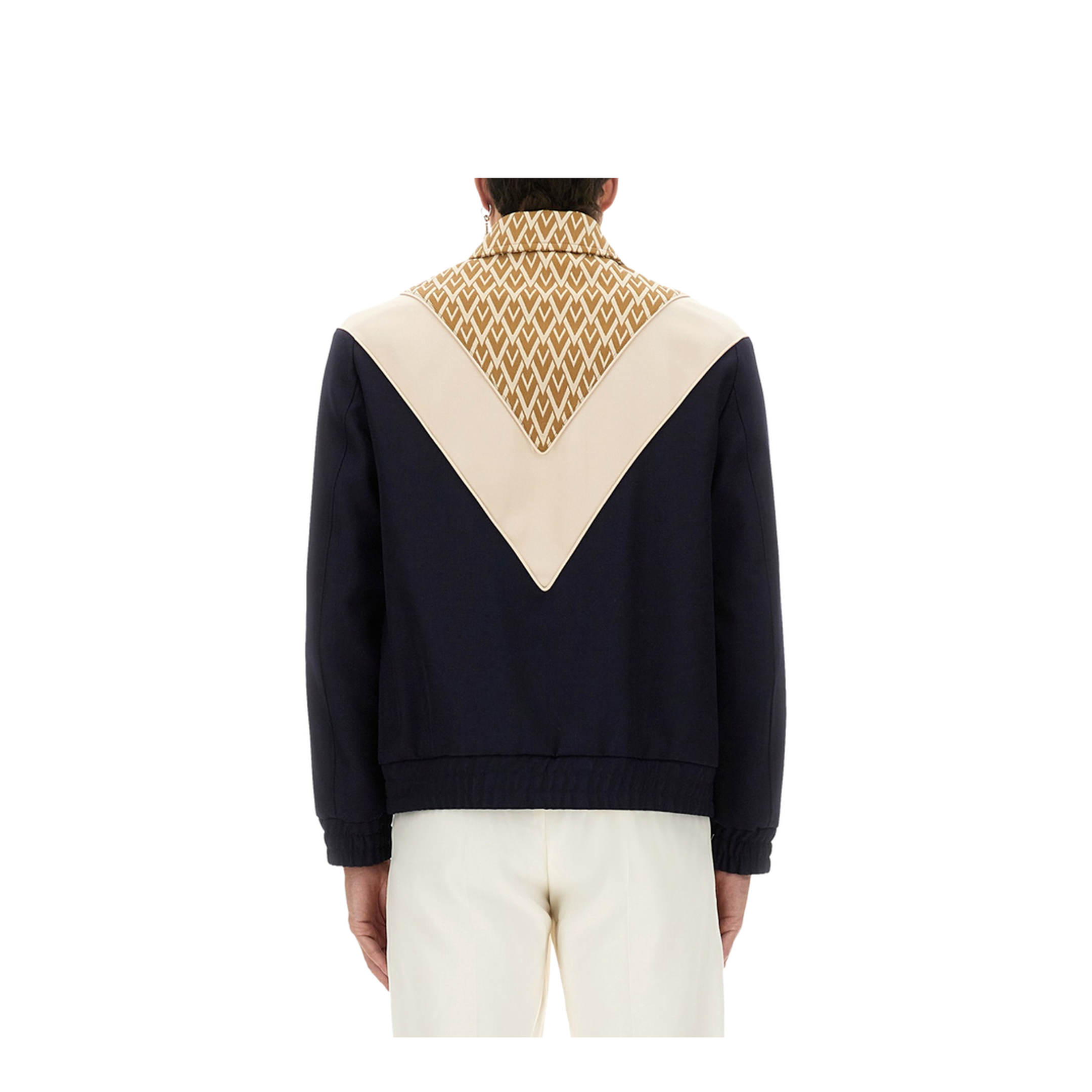 Wool Bomber Jacket with Print TOUTE LA V - Image 3