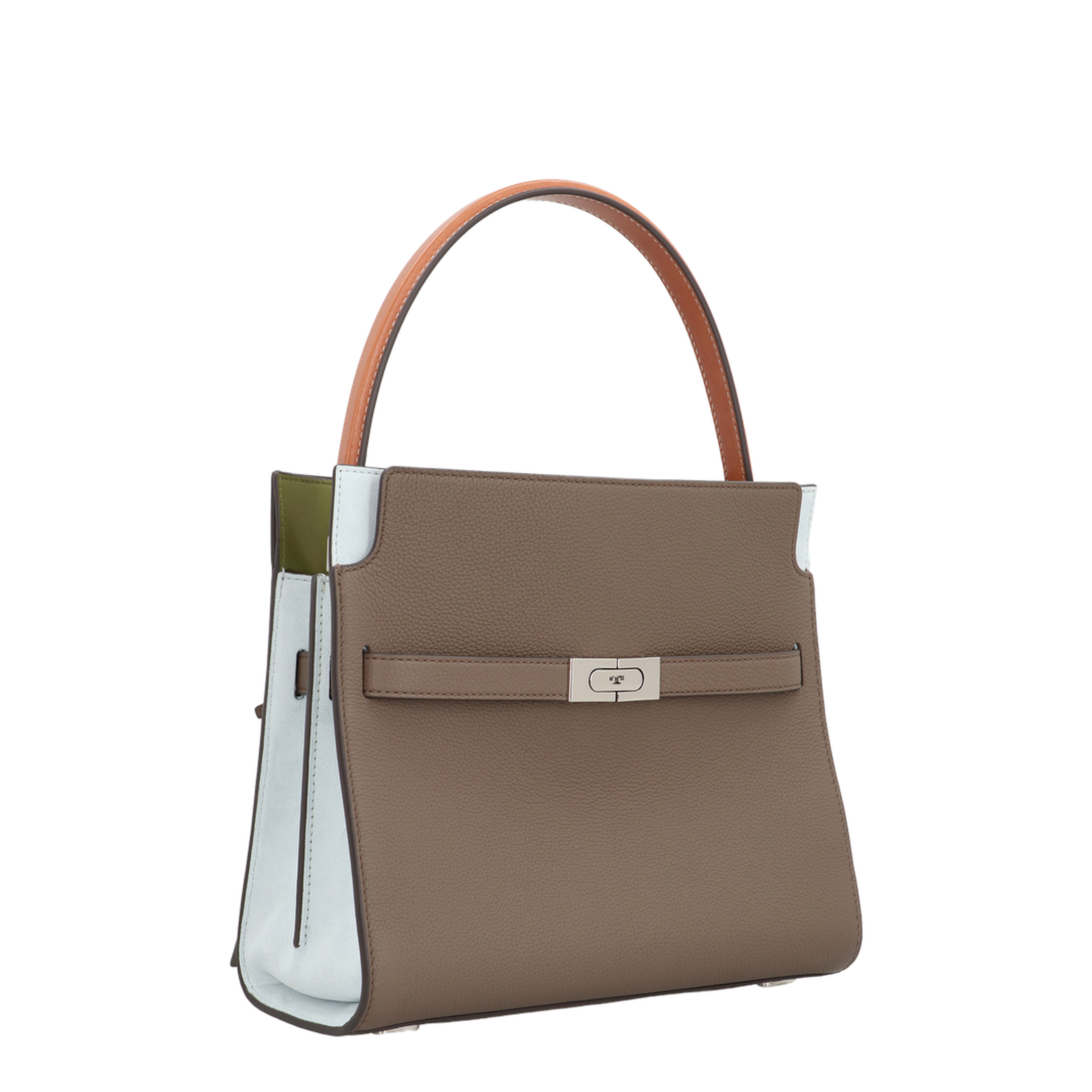 Lee Radziwill Small Pebbled Leather Double Bag - Wild Mushroom - Image 3