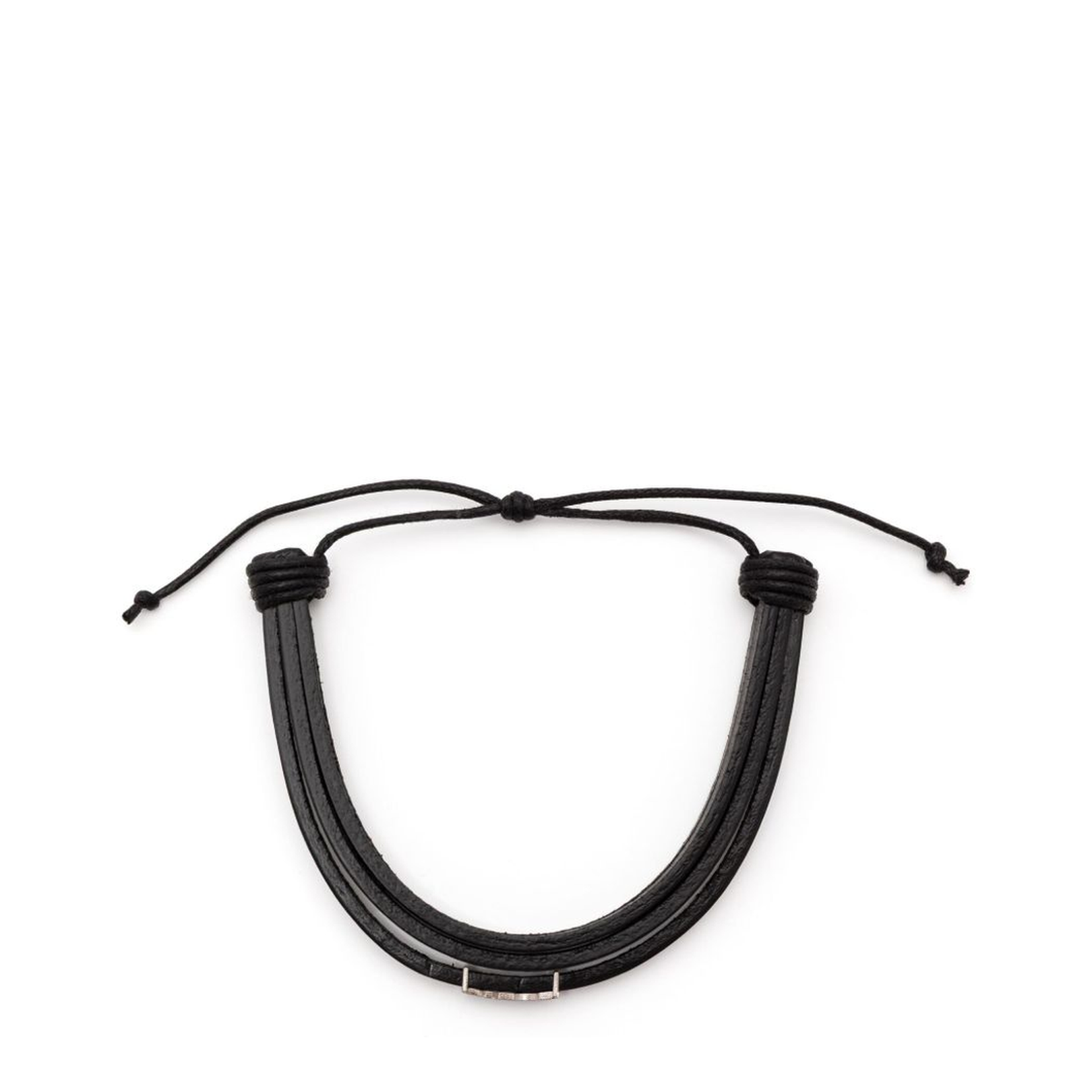 Multi-Strand Bracelet in Leather - Image 1