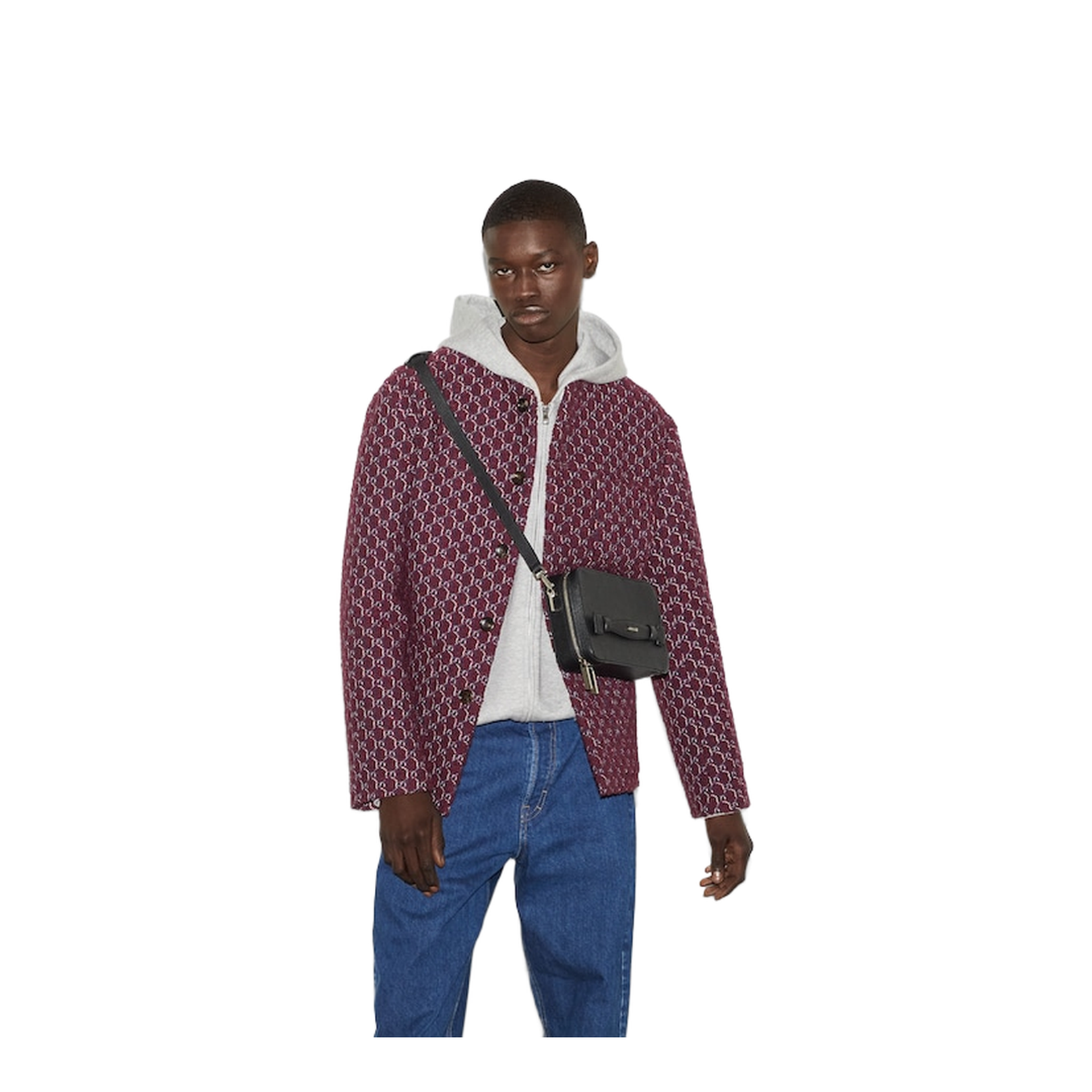 Gucci Logo Leather Shoulder Strap Black - Image 4