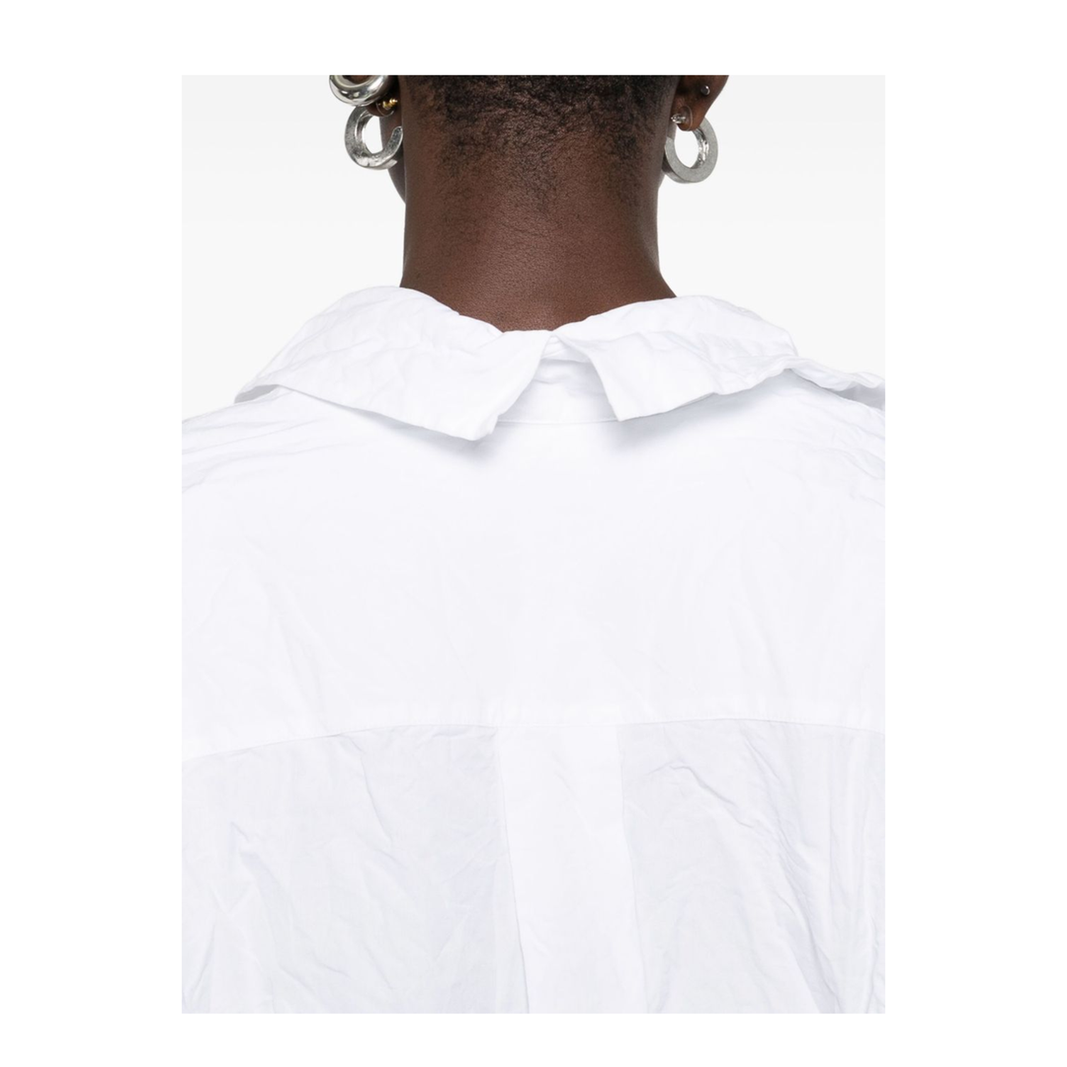 White Cotton Shirt - Image 5