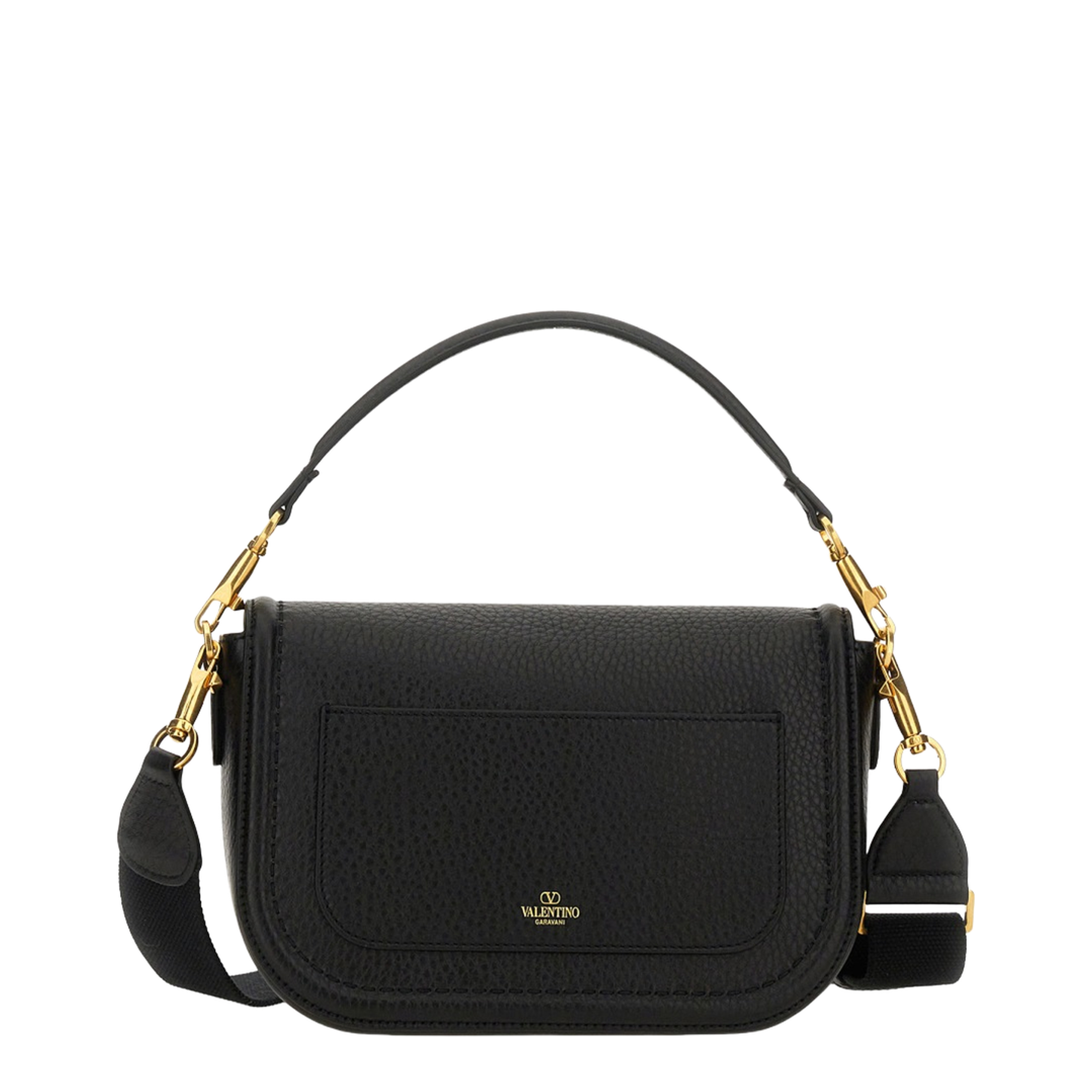 Alltime Grainy Calfskin Shoulder Bag - Black - Image 3