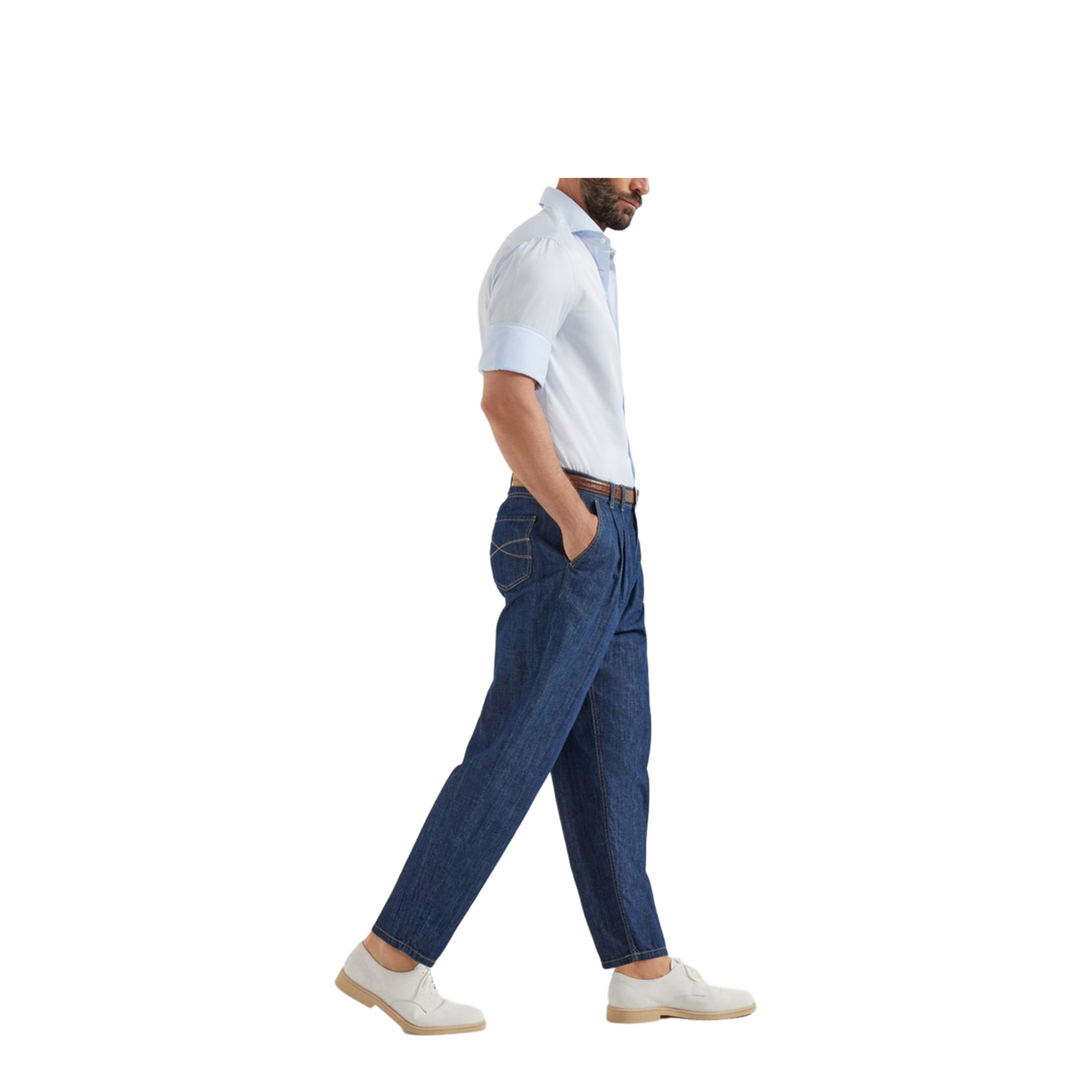 Twisted Denim Cotton Jeans - Image 2