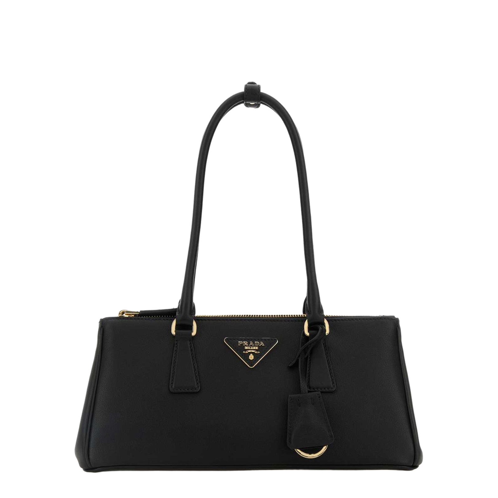 Black Leather Shoulder Bag - Image 1