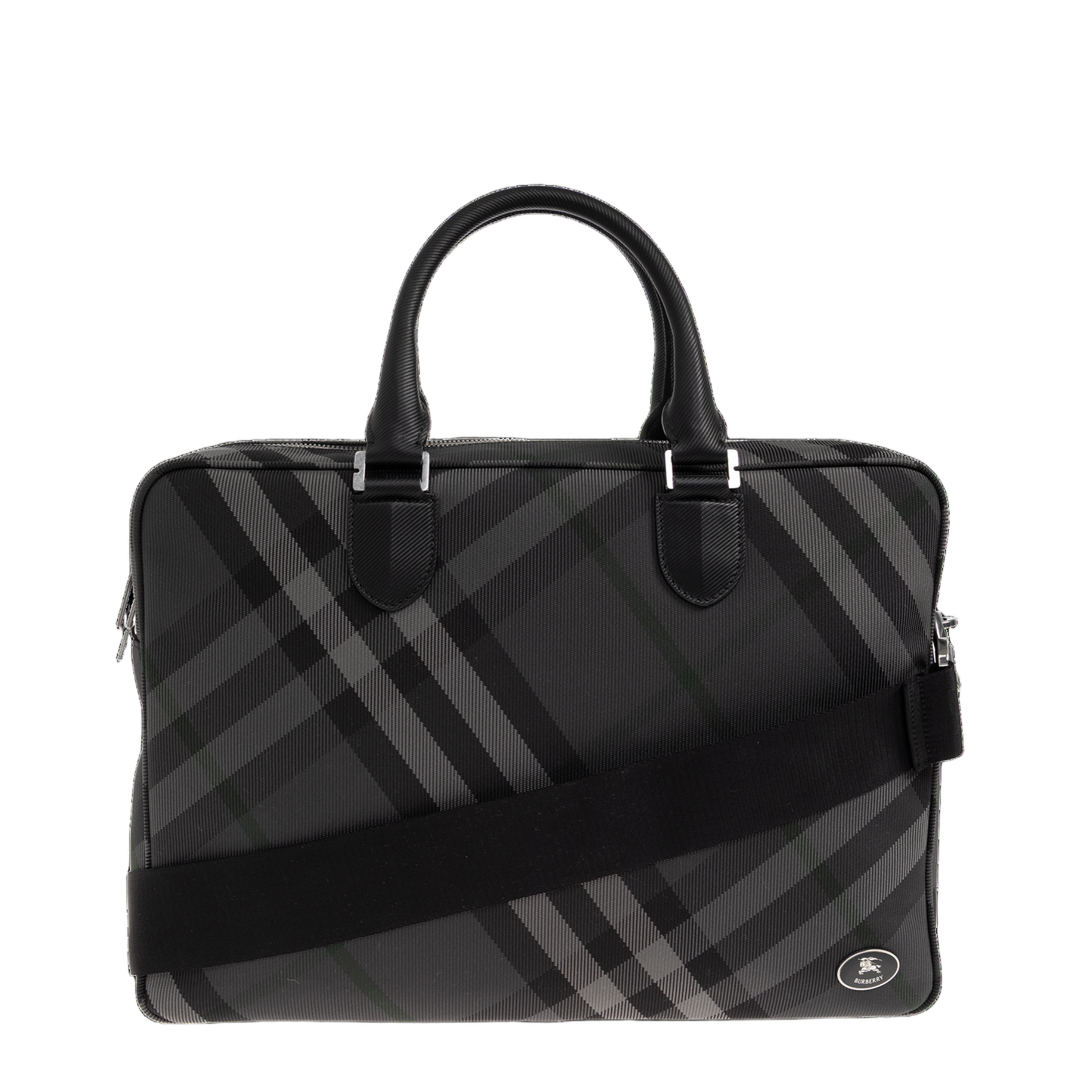 Ainsworth Calf Leather Briefcase - Charcoal - Image 1