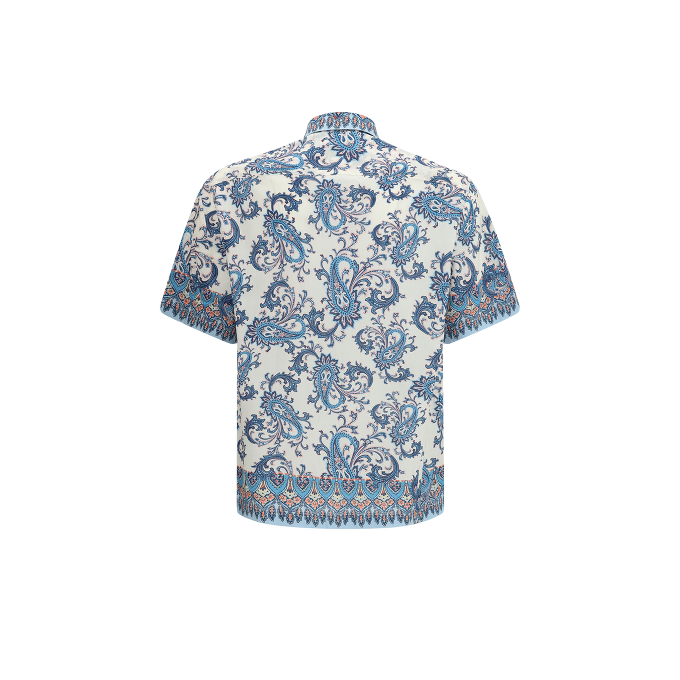 Cotton Shirt With Floral And Paisley Motif - Image 2