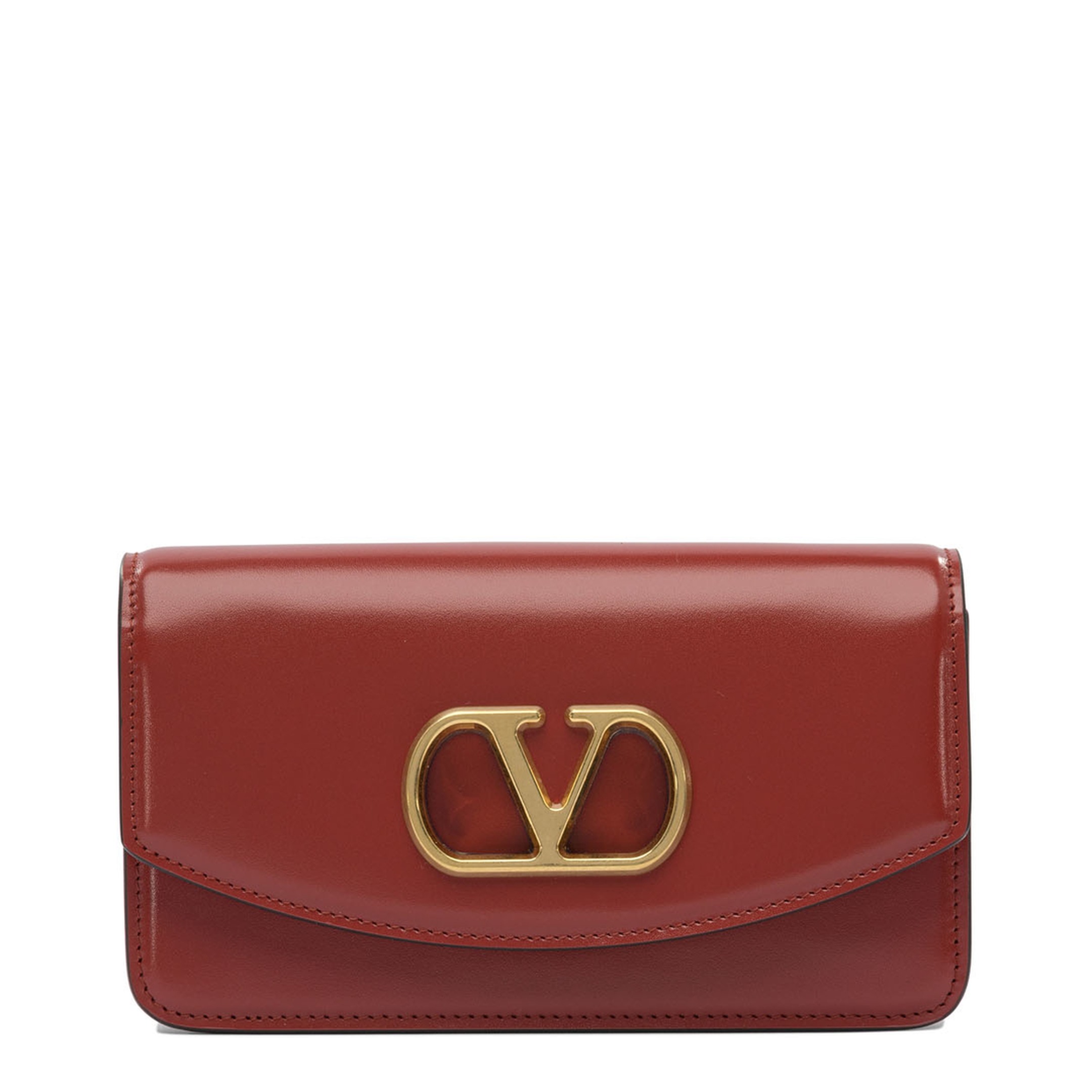 Red Foldover Top Crossbody Bag - Image 1