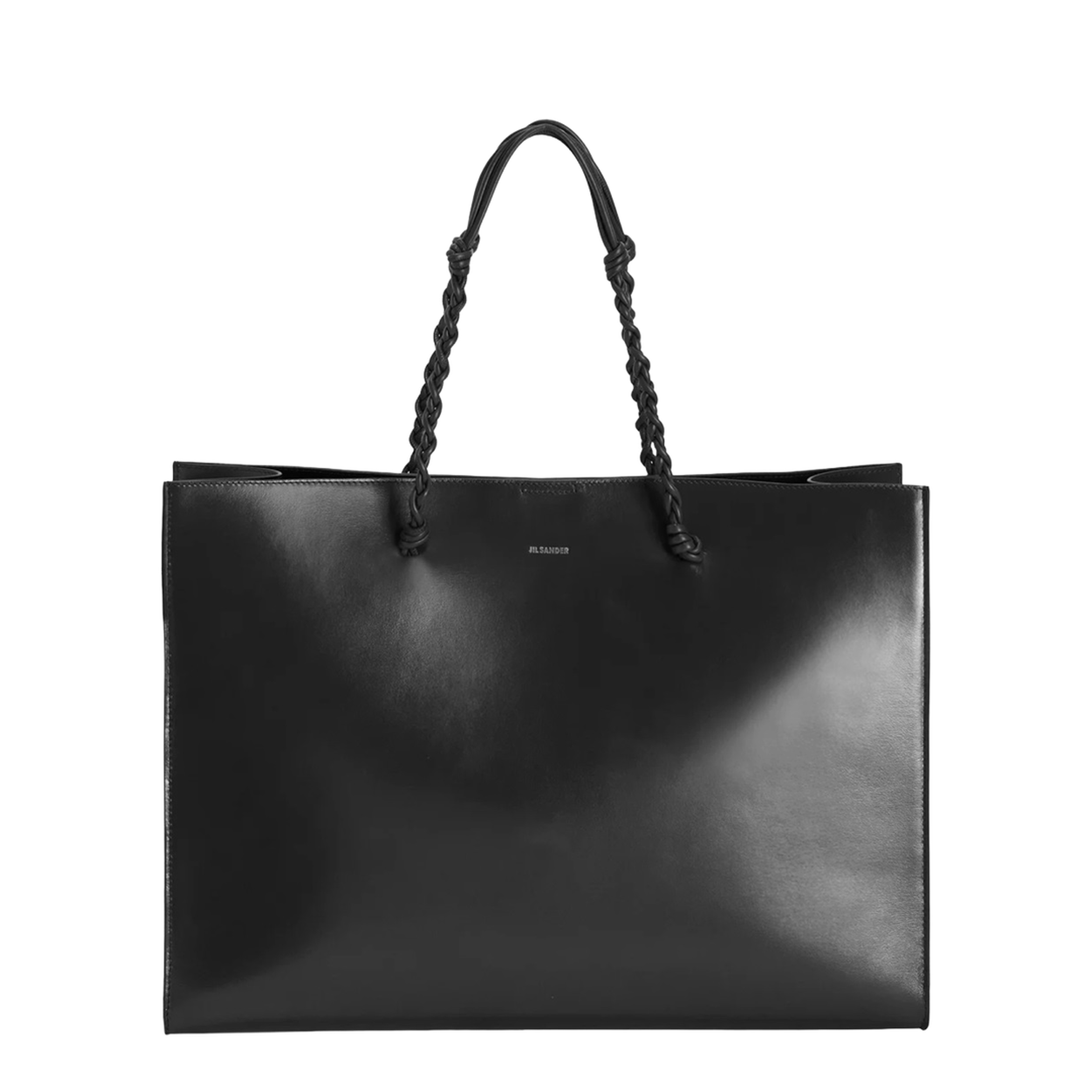 Tangle Leather Shopping Bag - Black - Image 1