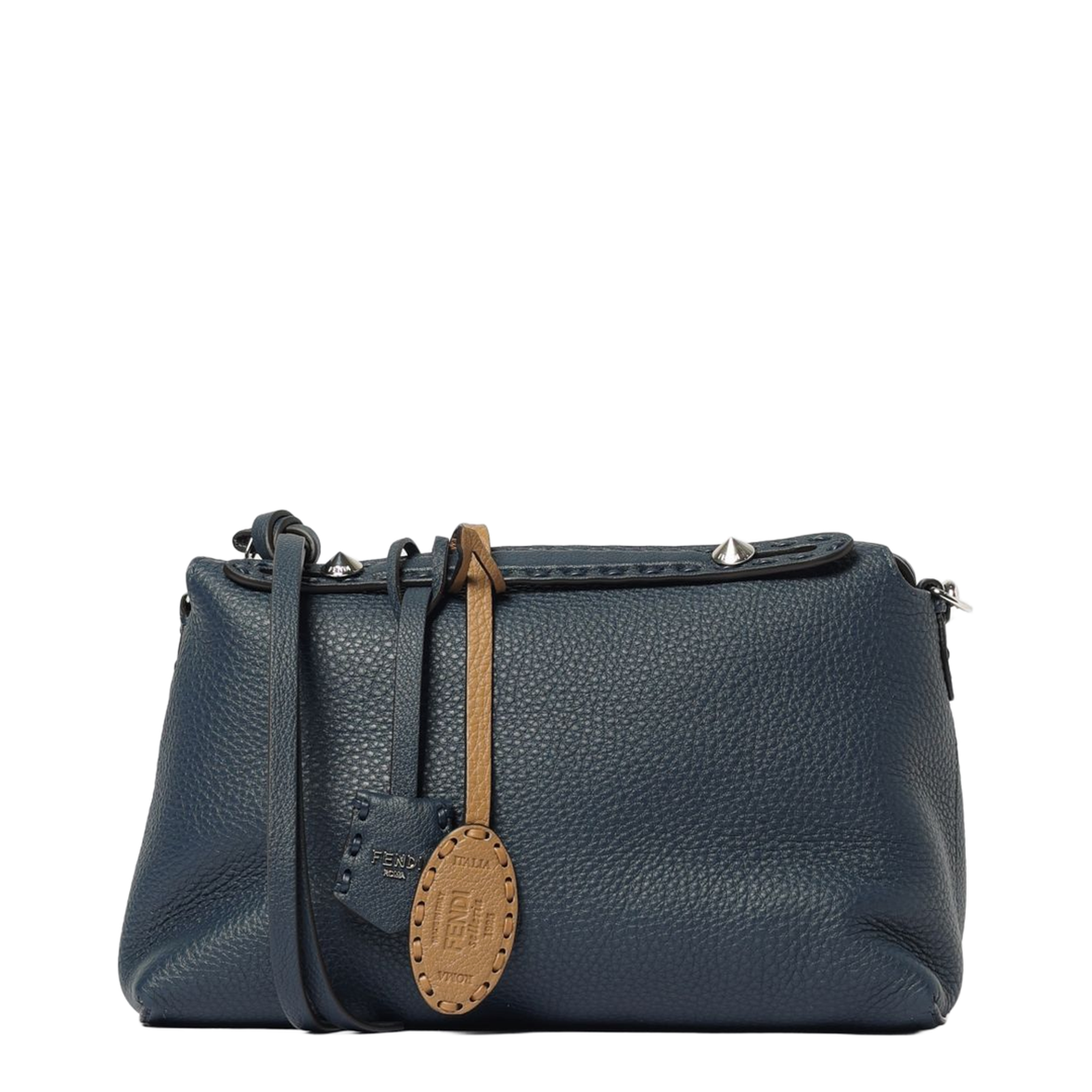 Messenger Bag Leather Deep Blue - Image 5