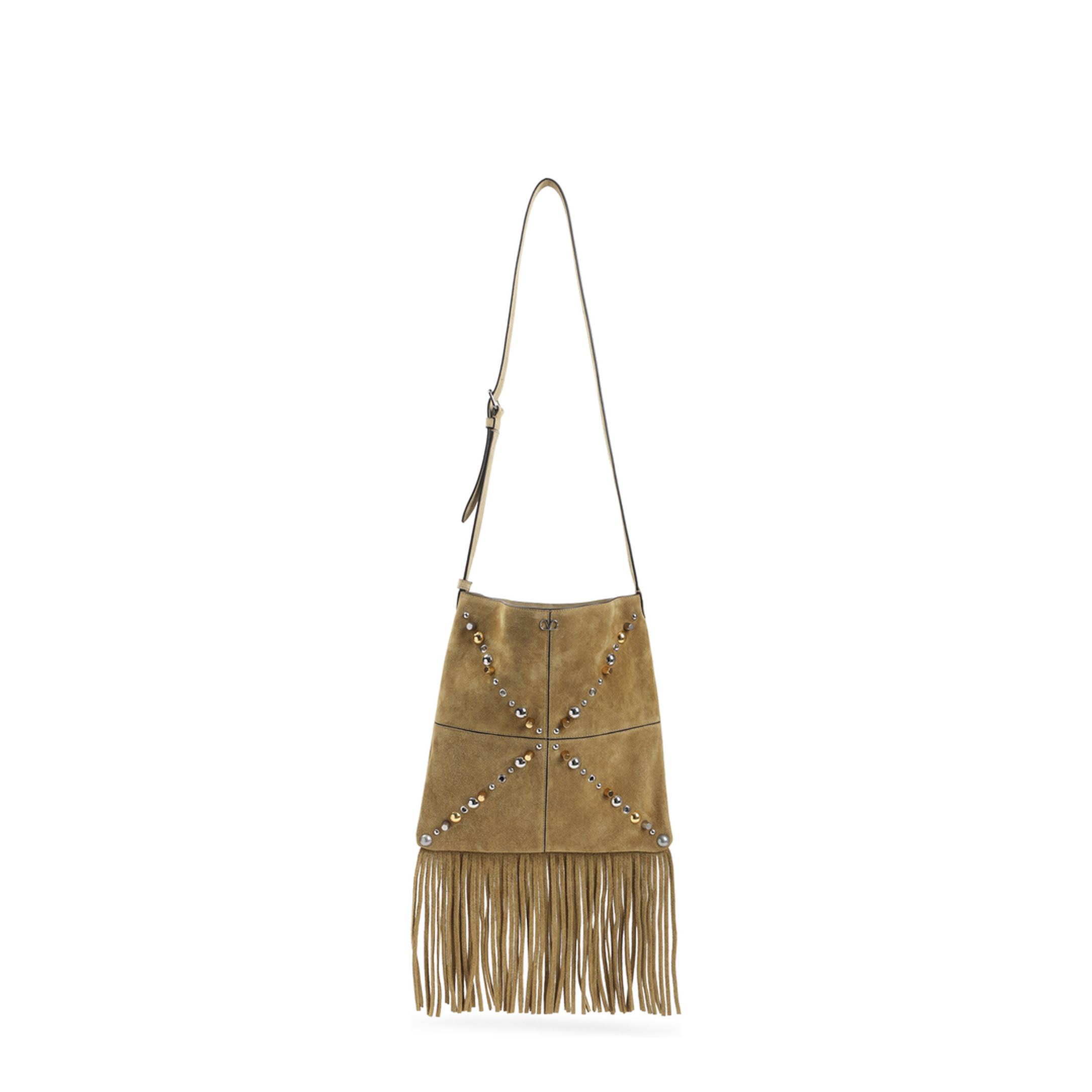 Nellcôte Medium Suede Shoulder Bag - Havana Beige - Image 1