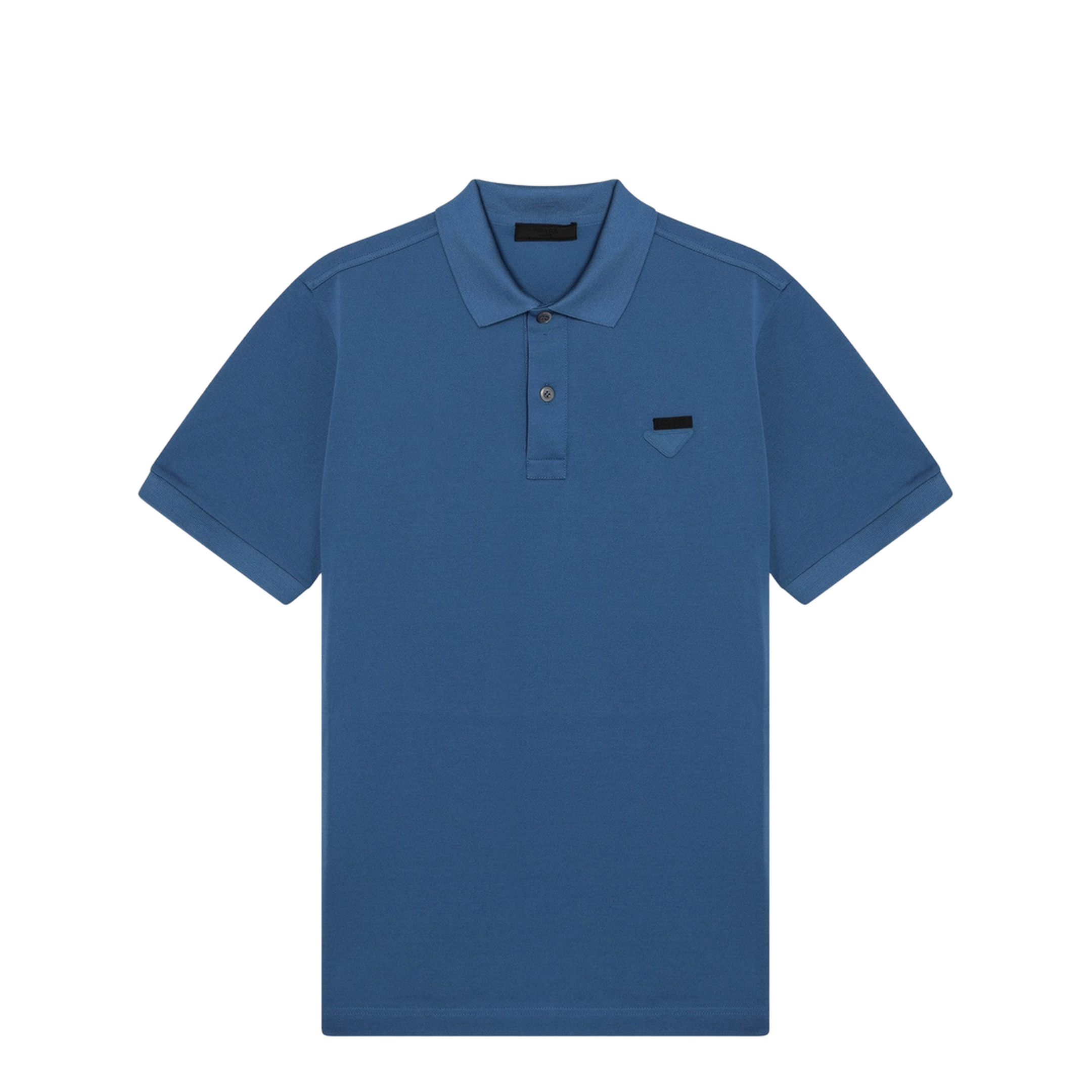 Light Blue Cotton Piqué Polo - Image 1