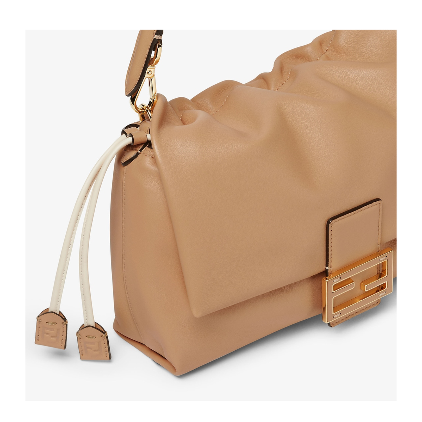 Mamma Baguette Medium Leather Beige - Image 5