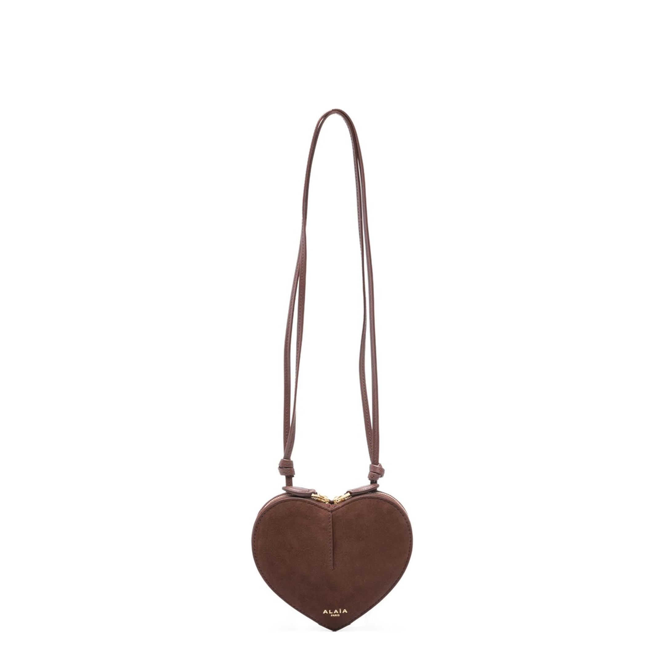Le Coeur Small Bi-Material Leather Bag - Brun - Image 1