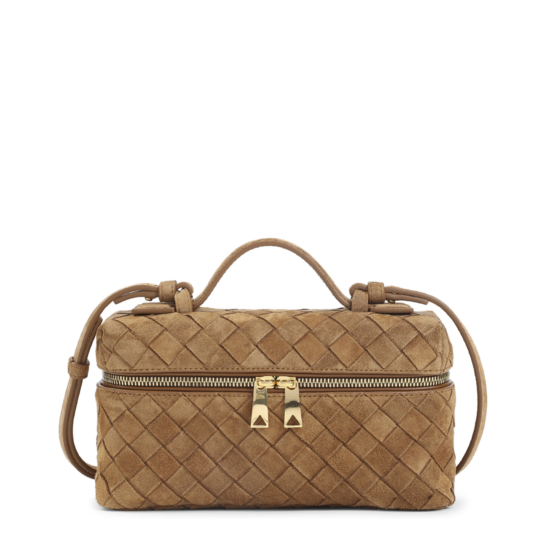 Suede Vanity Case Bag - Image 2