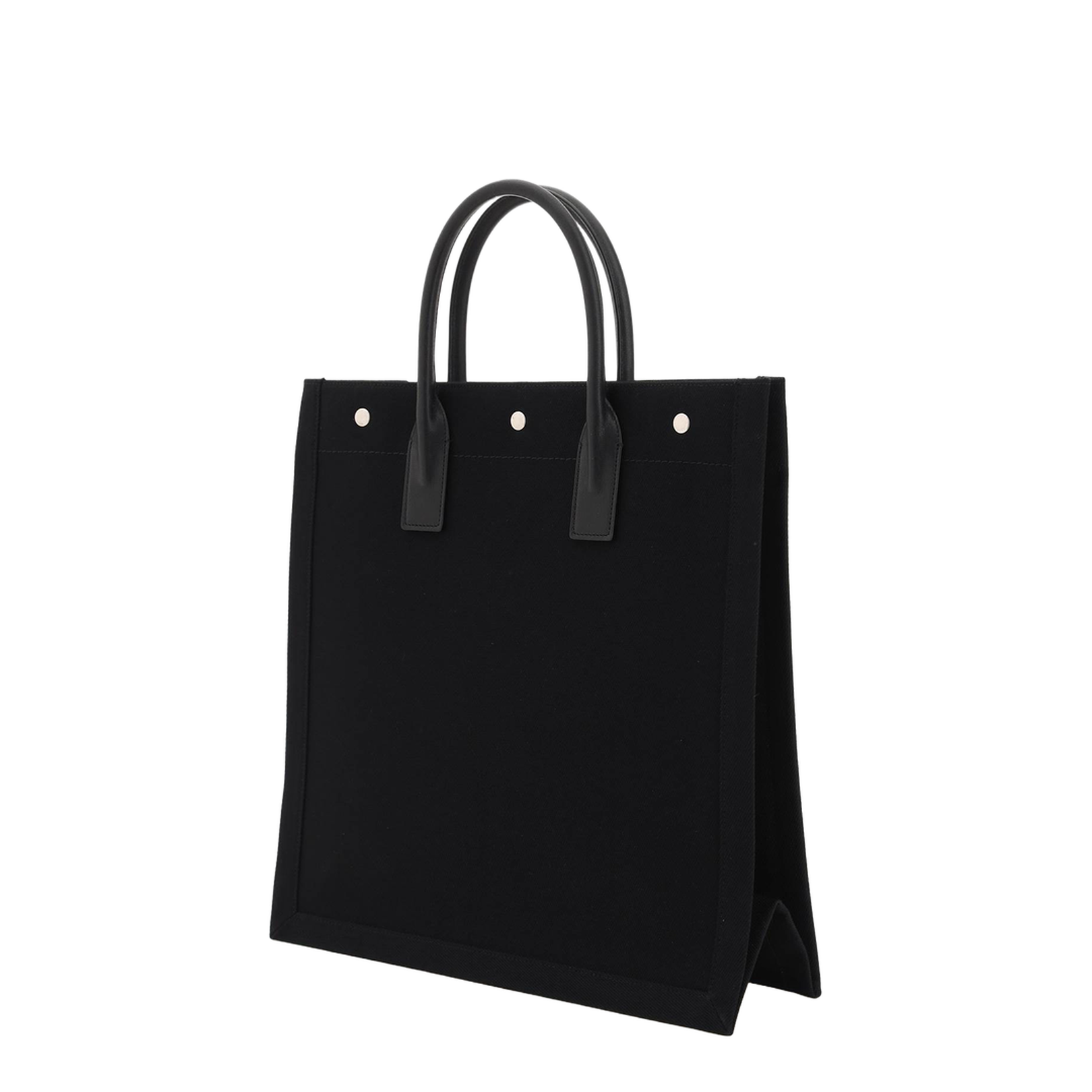 Rive Gauche North/South Tote Bag In Printed Canvas And Leather - Image 5
