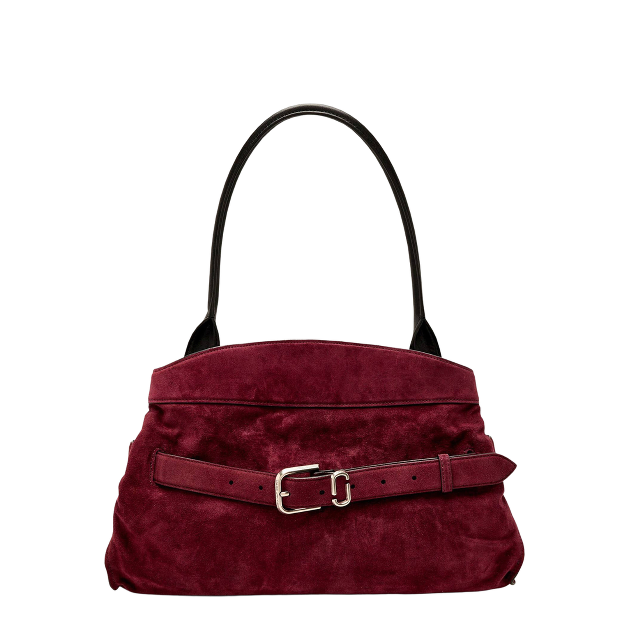 Dakota Suede Satchel - Dark Plum - Image 1
