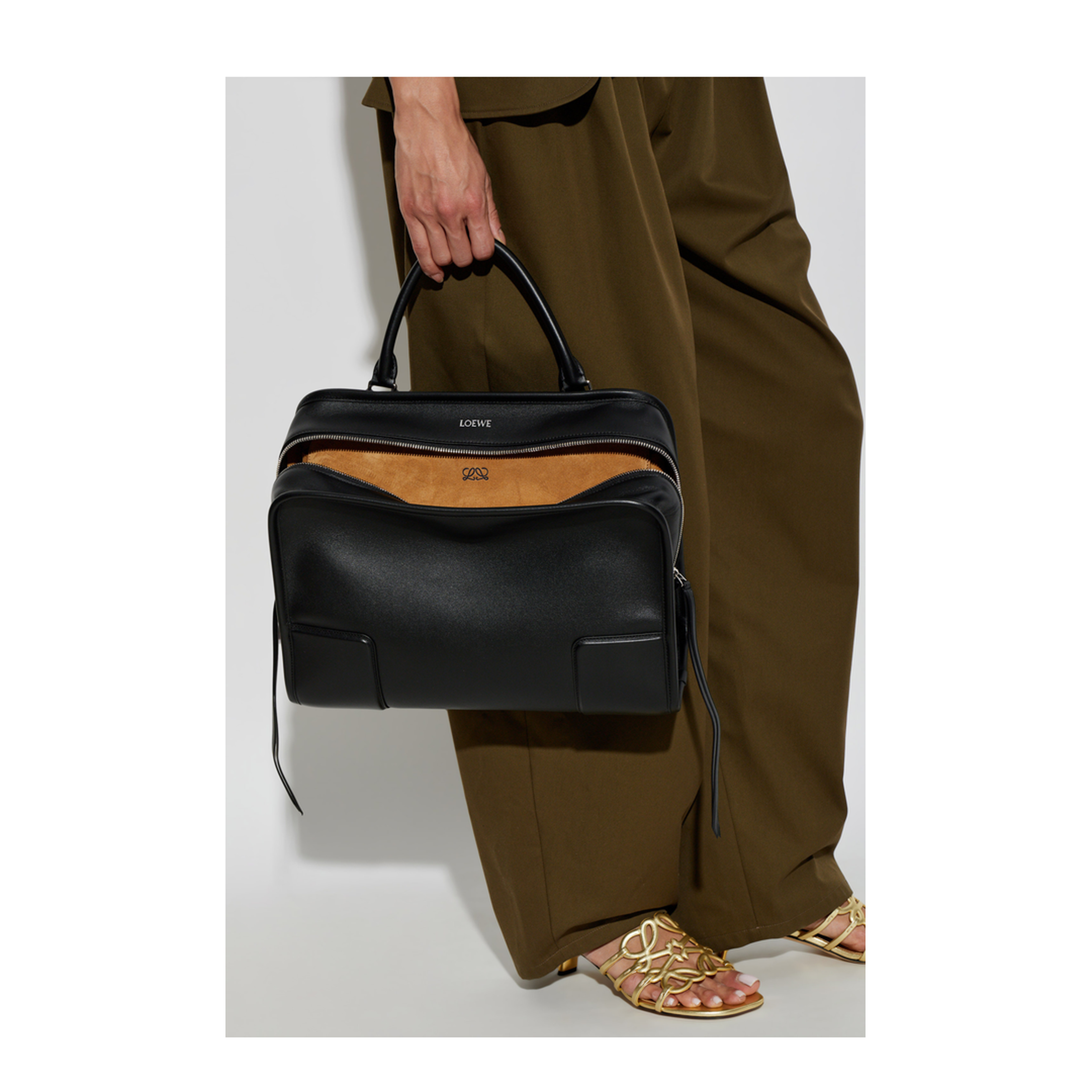 Amazona Large Calfskin Tote Bag - Black - Image 2
