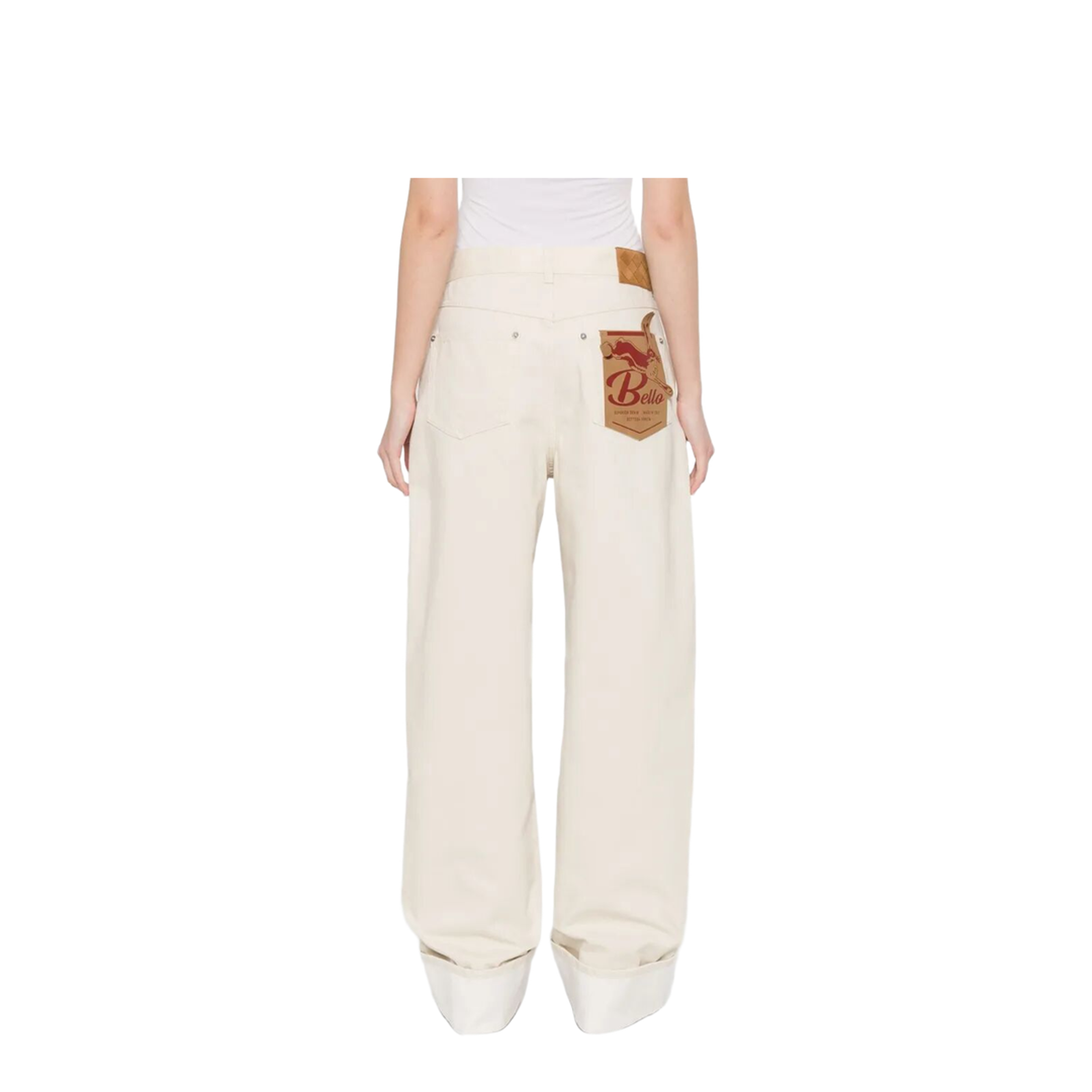 Back Print Straight Leg Jeans - Image 5