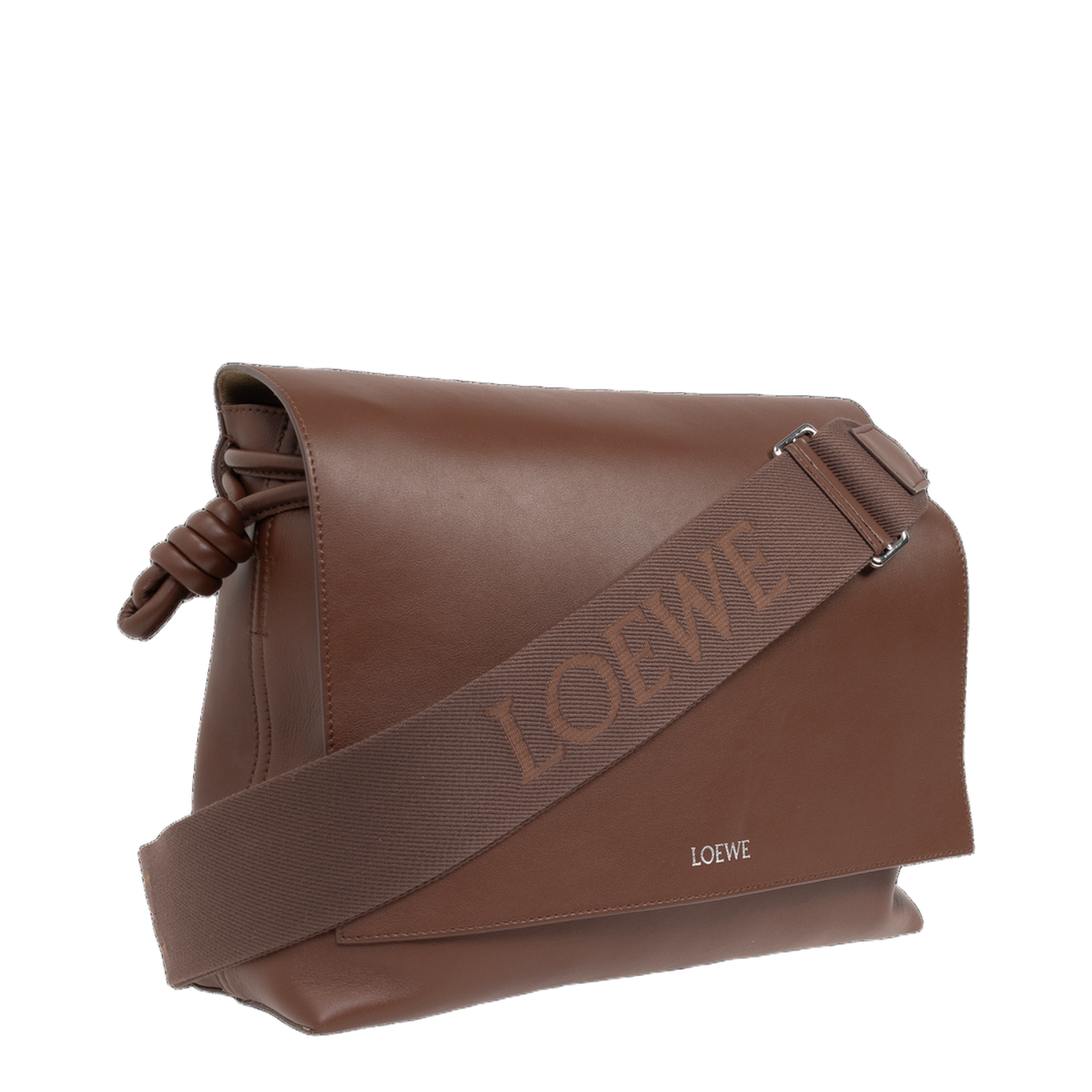 Flamenco Shoulder Bag Leather Brown - Image 4