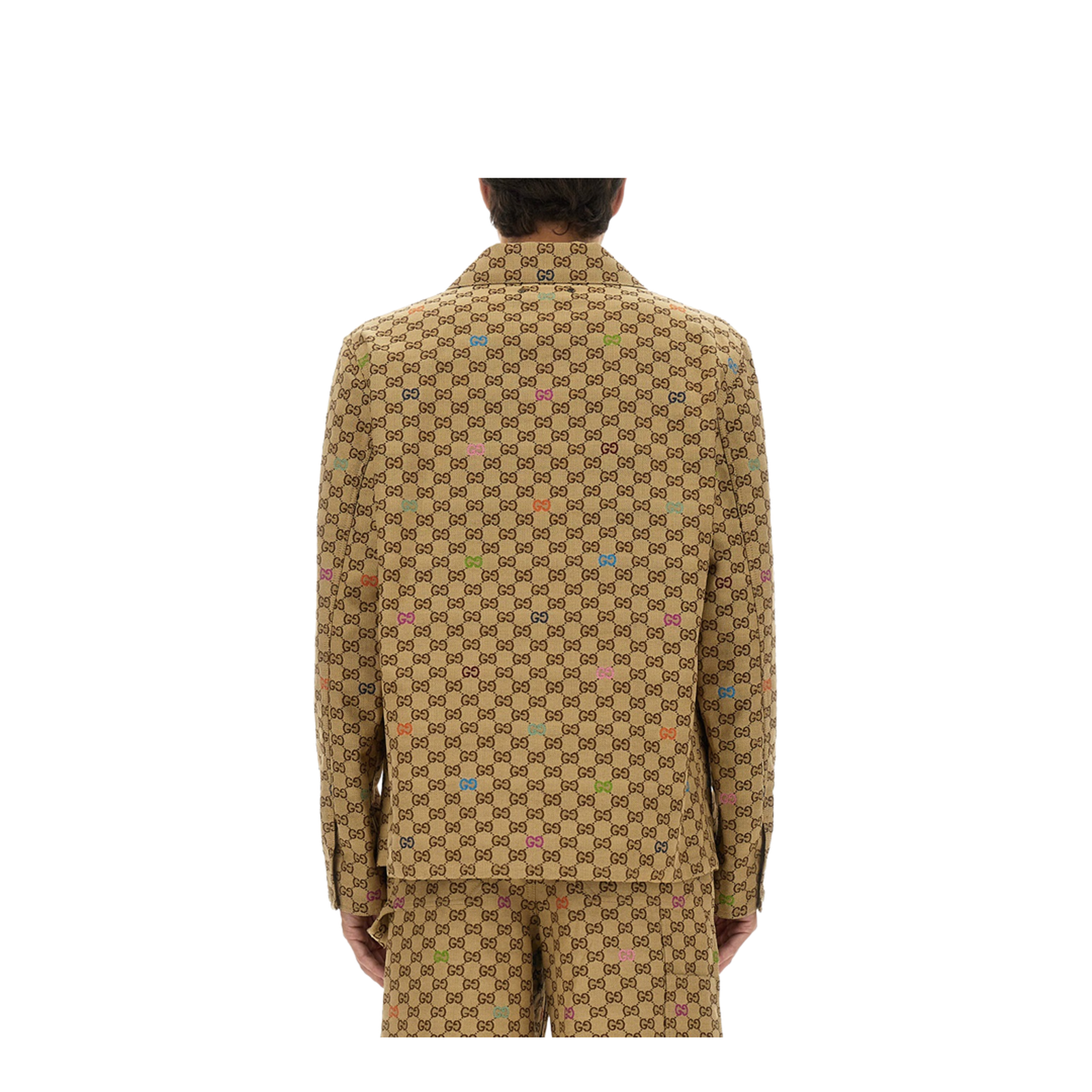 Canvas Jacket in Camel and Dark Brown - Image 3