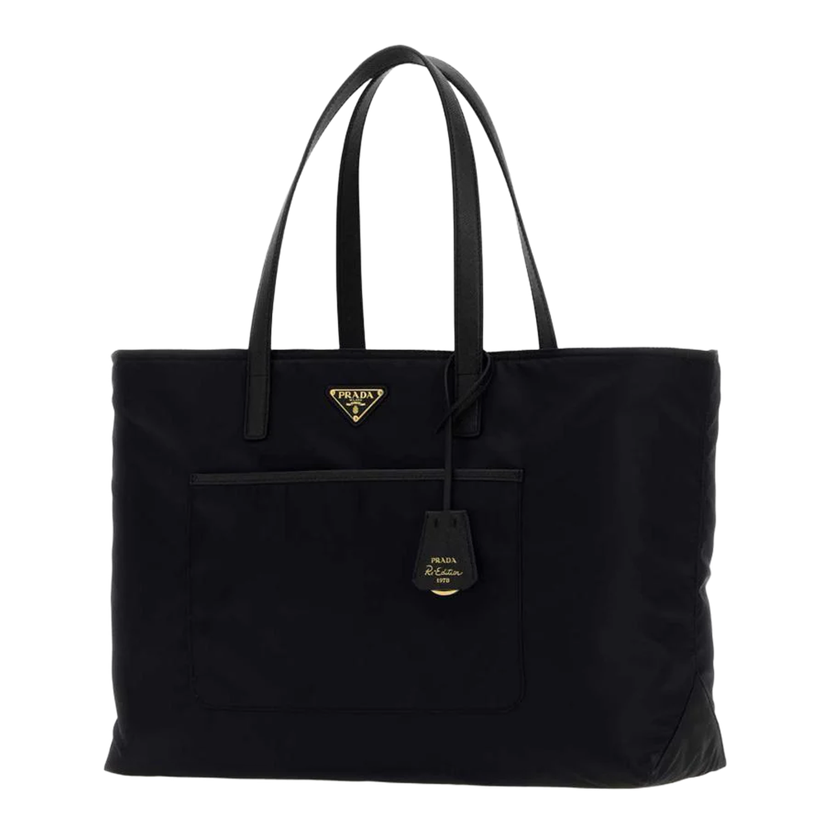 Black Re-Nylon Large Re-Edition 1978 Shopping Bag - Image 2