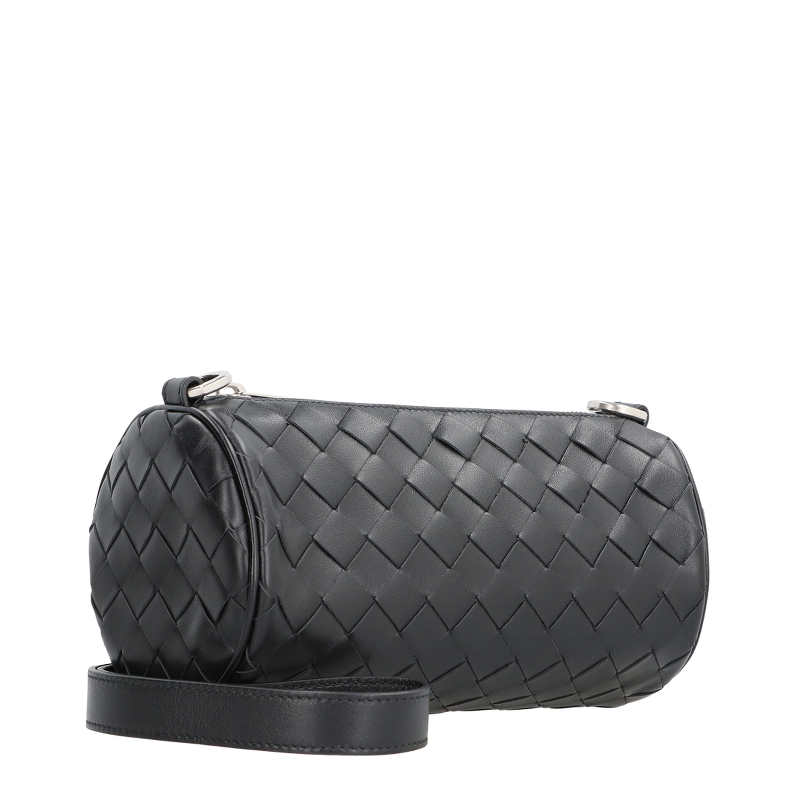 Barrel Mini Leather Crossbody Bags - Black - Image 5