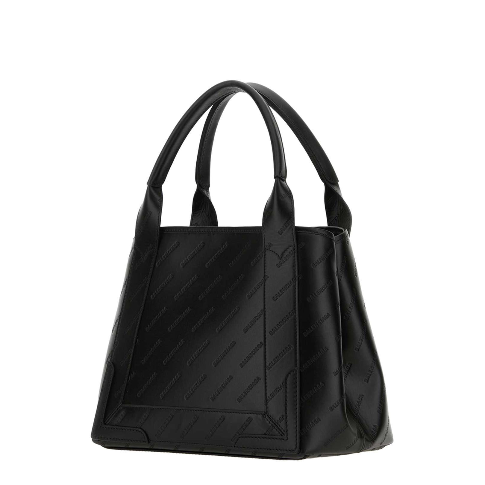 Black Leather Cabas Handbag - Image 2