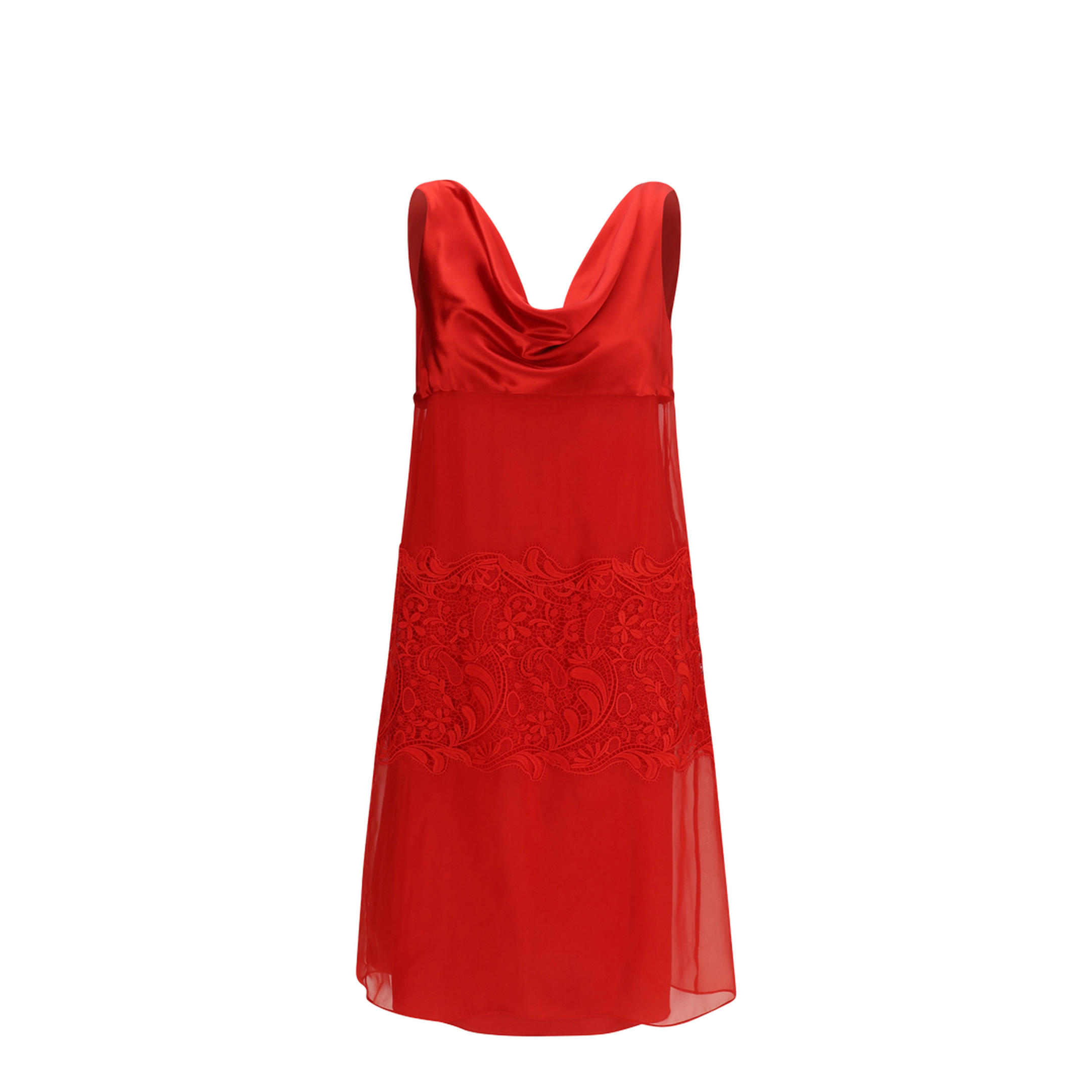 Draped Lace Dress - Image 1