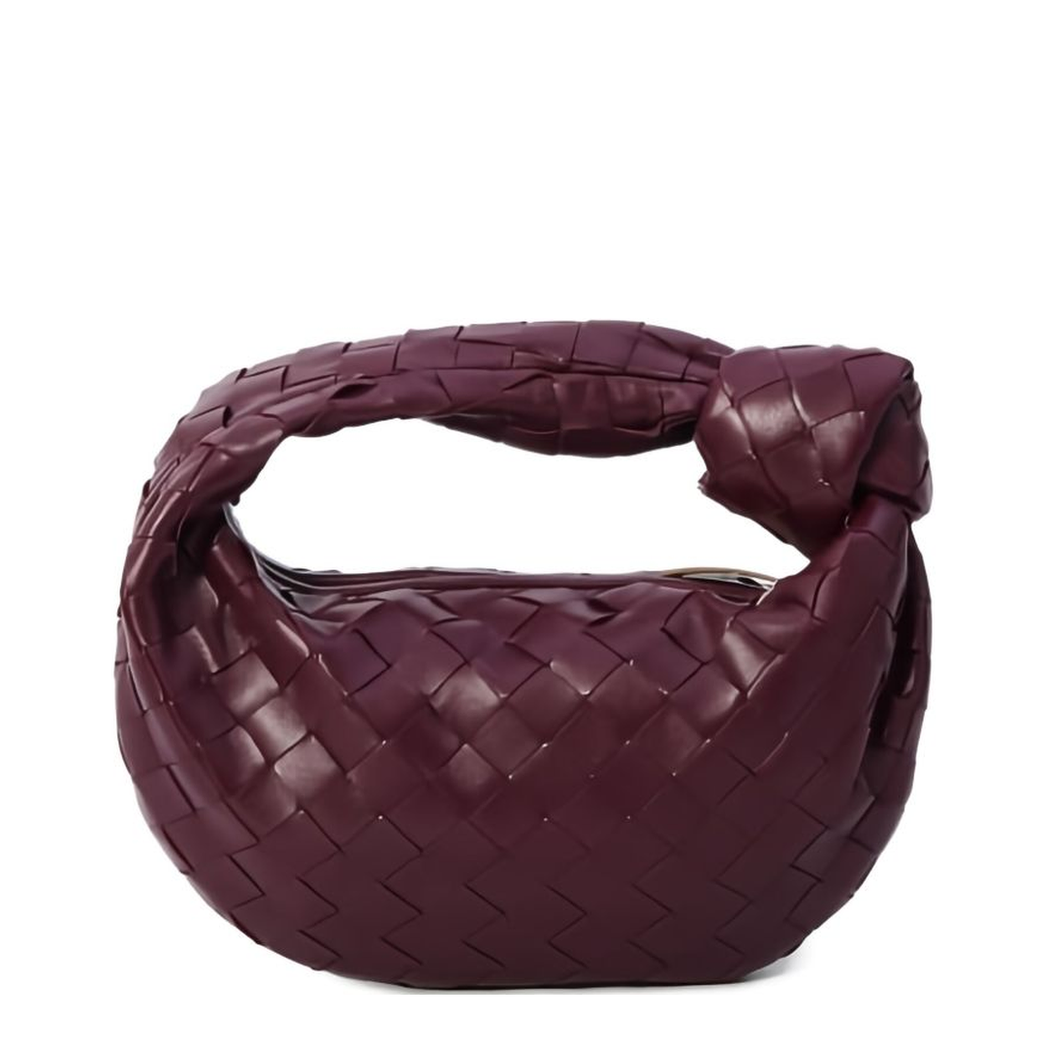 Mini Jodie Leather Top Handle Bag - Red - Image 1