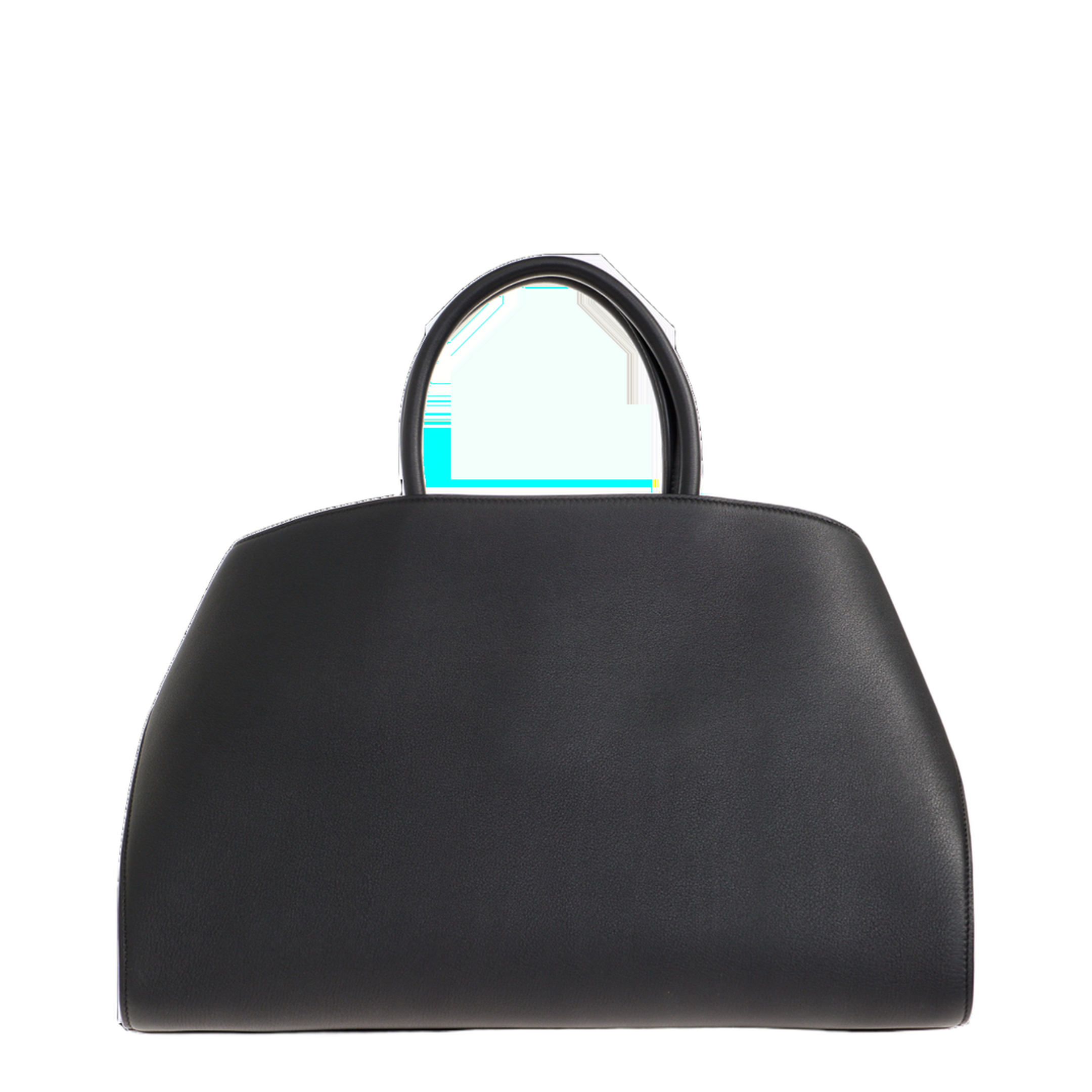 Hug Large Calfskin Handbag - Nero - Image 3