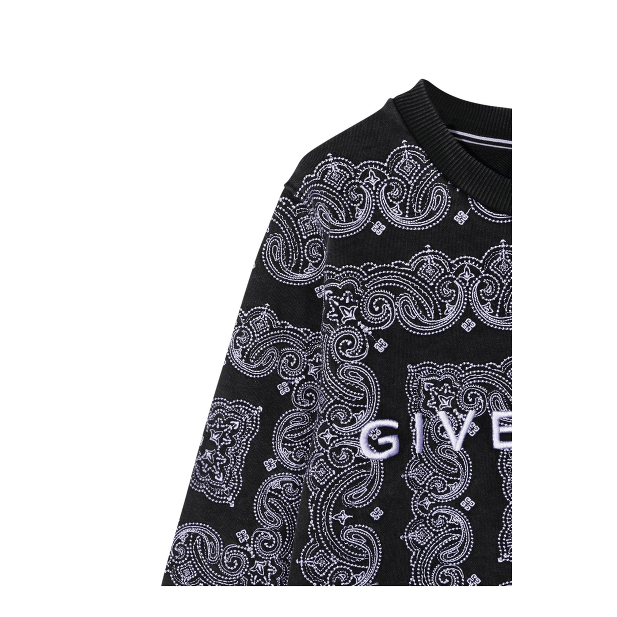Crewneck Sweatshirt Patterned Print and Logo - Image 3