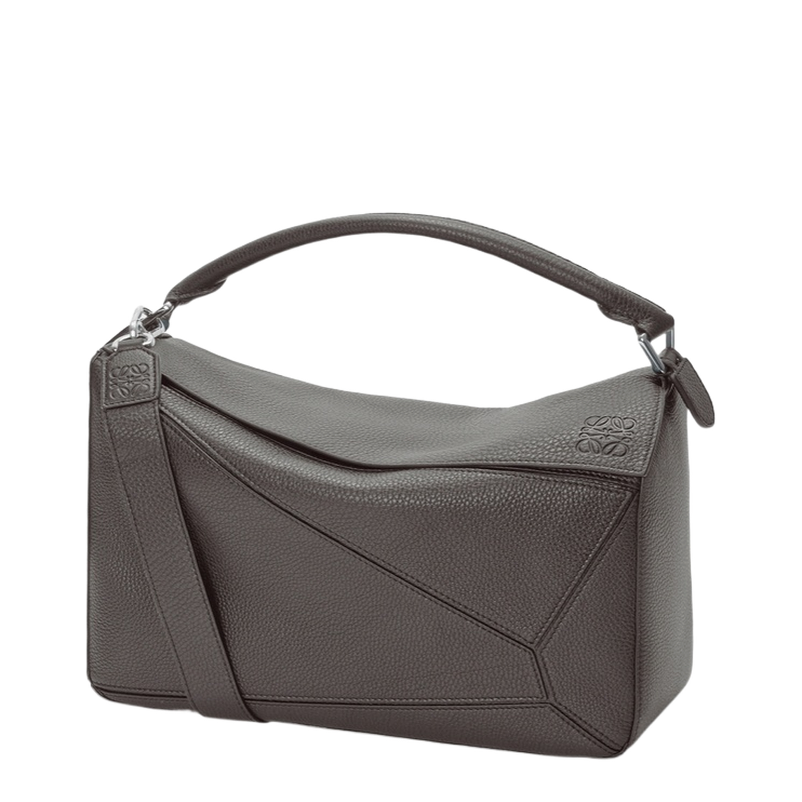 Large Puzzle Bag in Supple Grained Calfskin Brown - Image 1