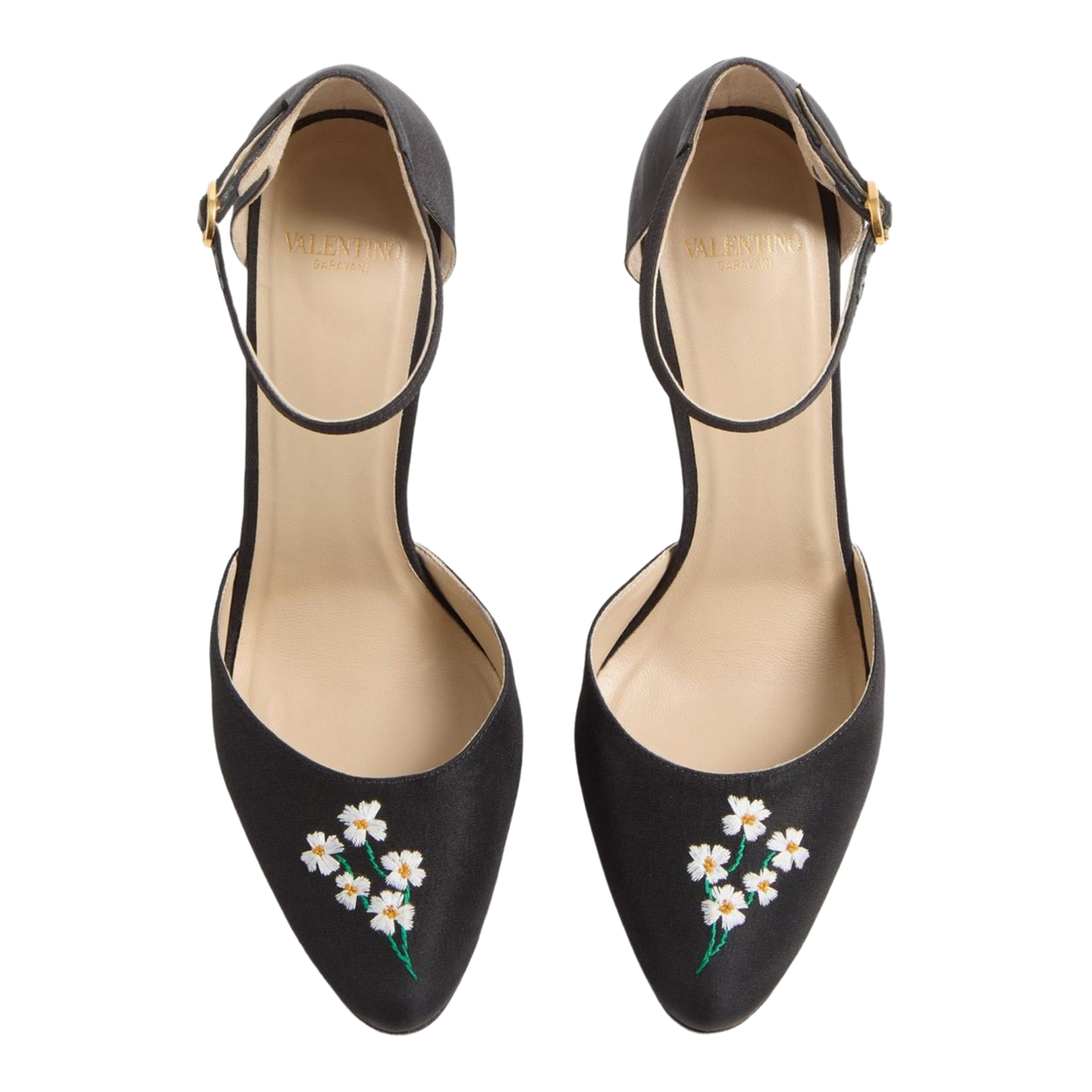 Embroidered Pumps - Black - Image 2