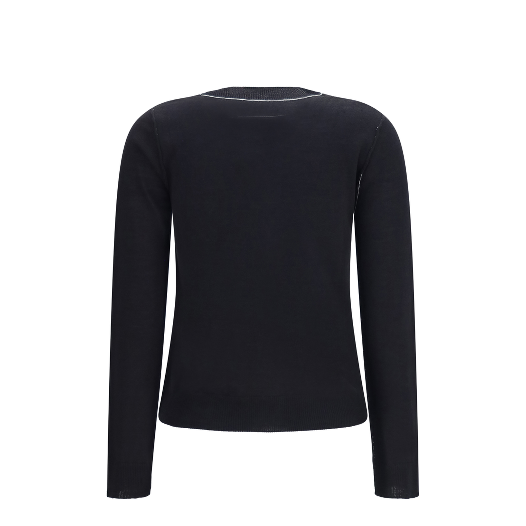 Wool-blend T-shirt with contrast details - Image 2