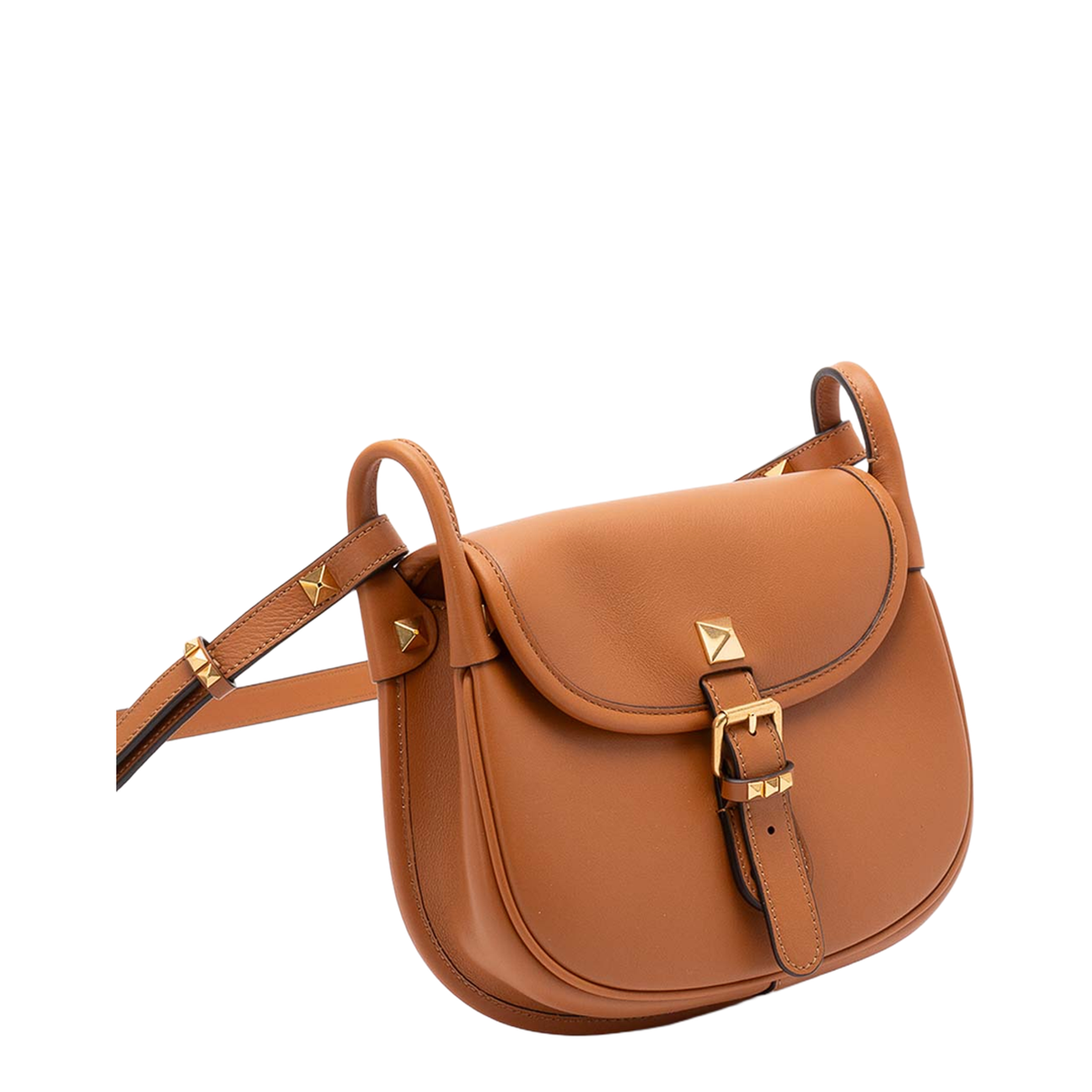 Flaneuse Leather Crossbody Bag - Brown - Image 3