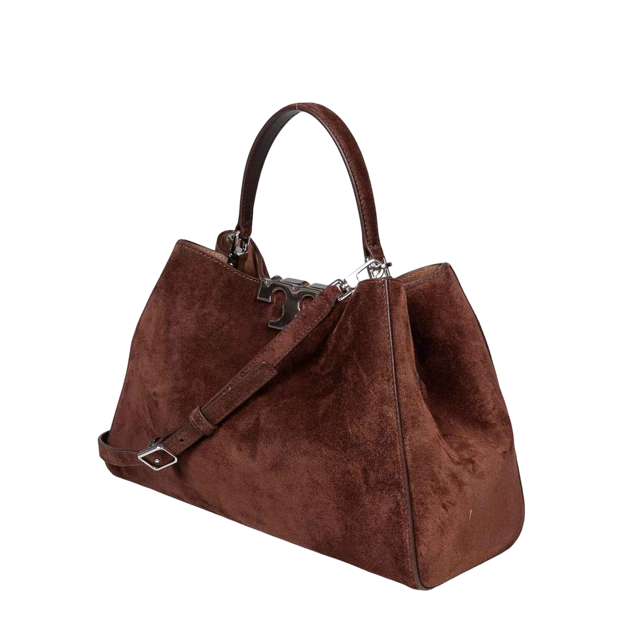 Eleanor Suede Satchel Bag - Image 5