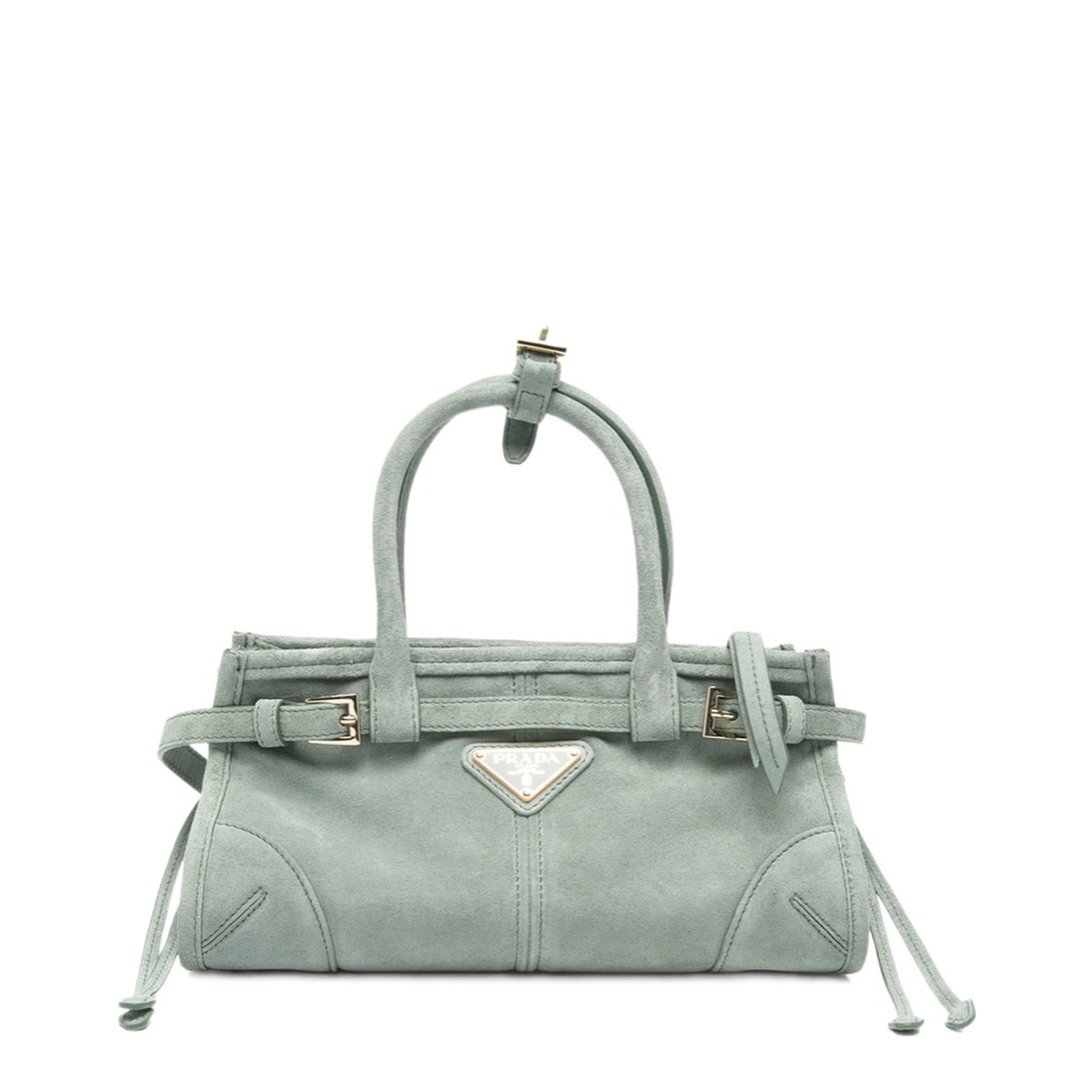 Bonnie Mini Suede Handbags - Sea Green - Image 1