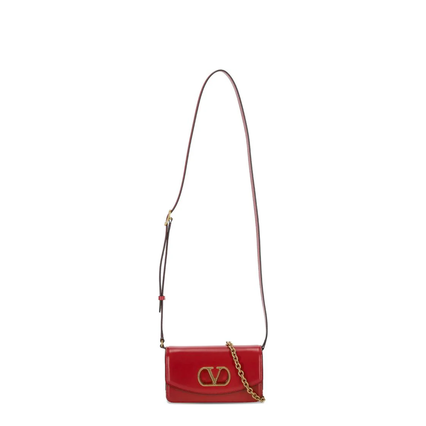Red Foldover Top Crossbody Bag - Image 1
