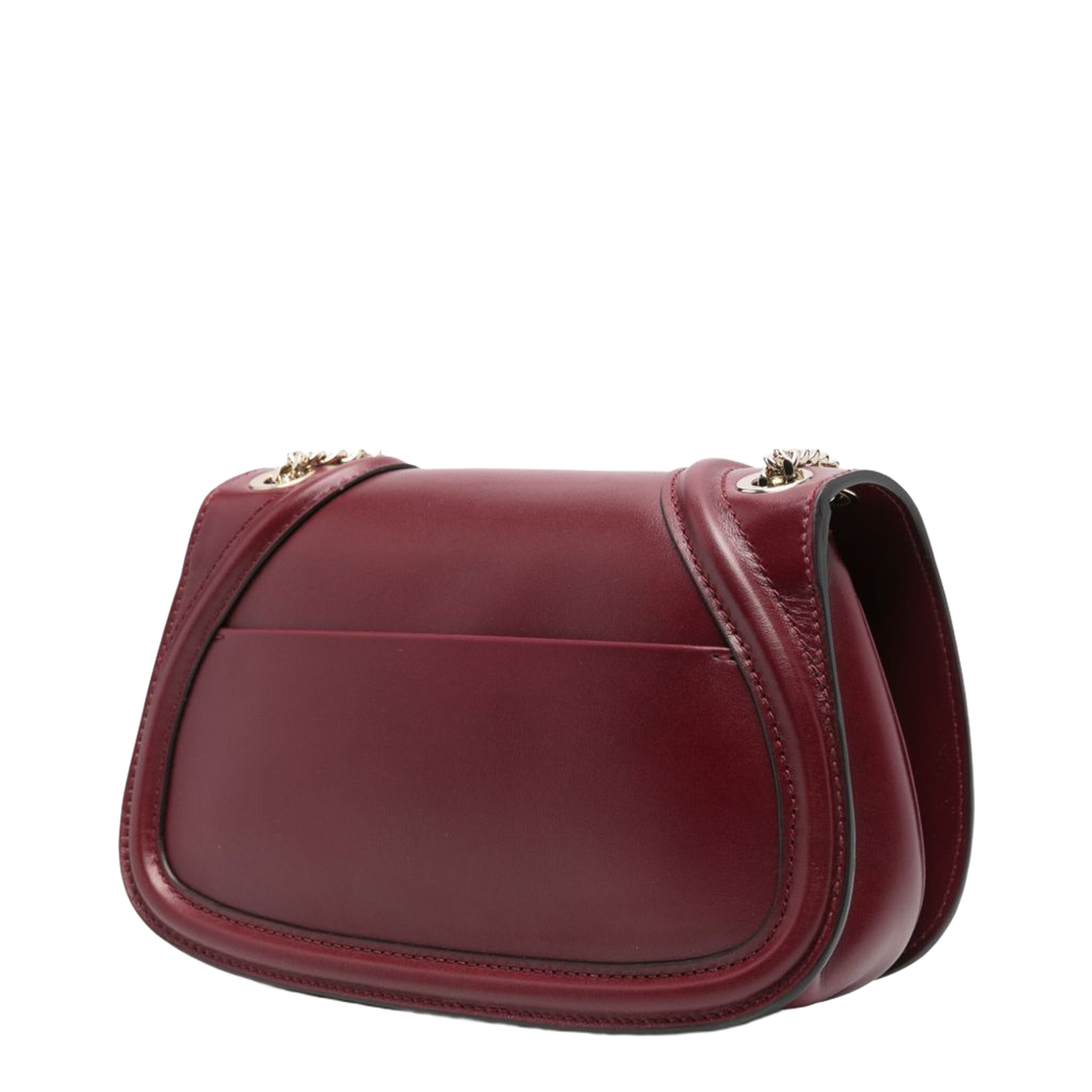 Blondie Medium Leather Shoulder Bag - Burgundy - Image 2