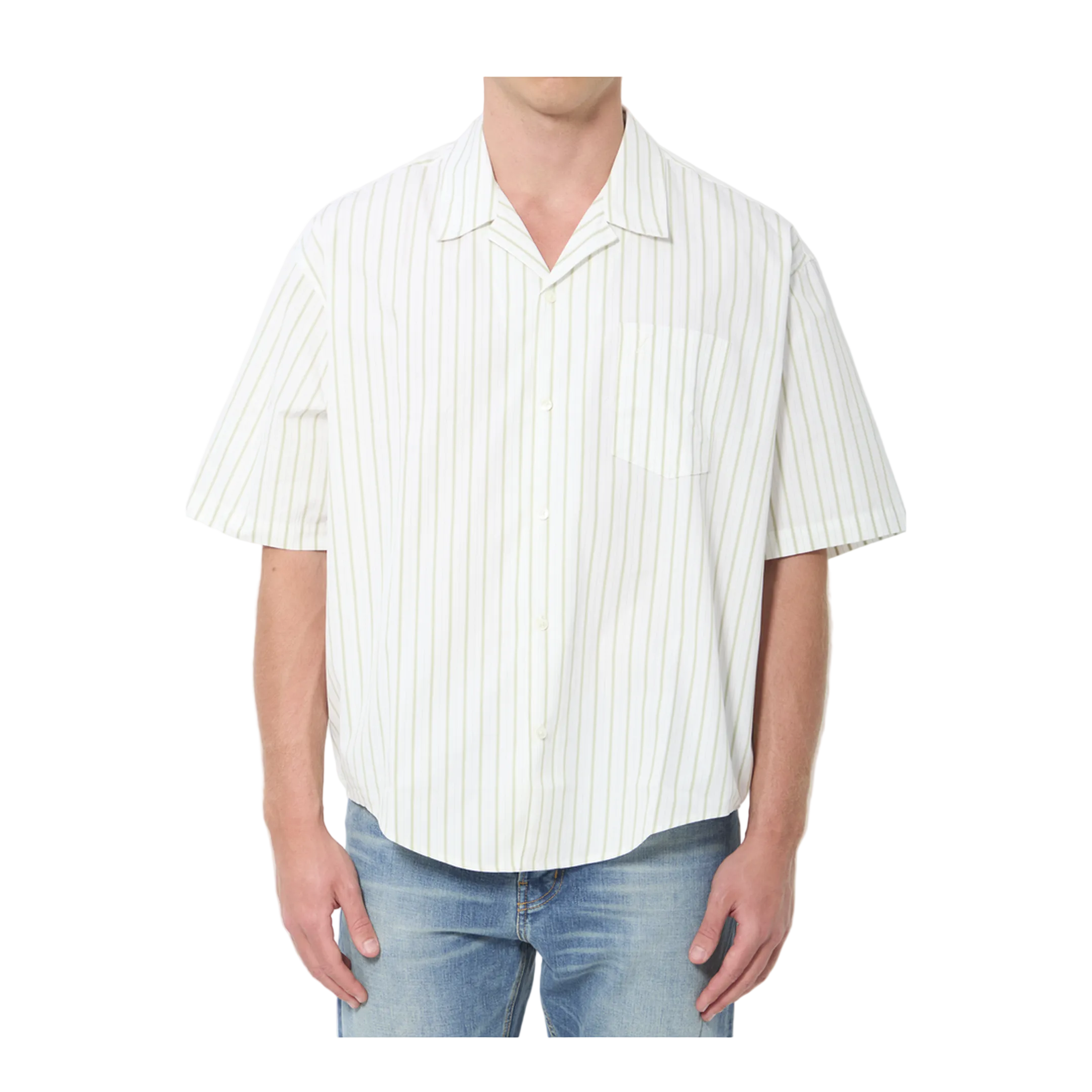 Striped Boxy Shirt - Image 1