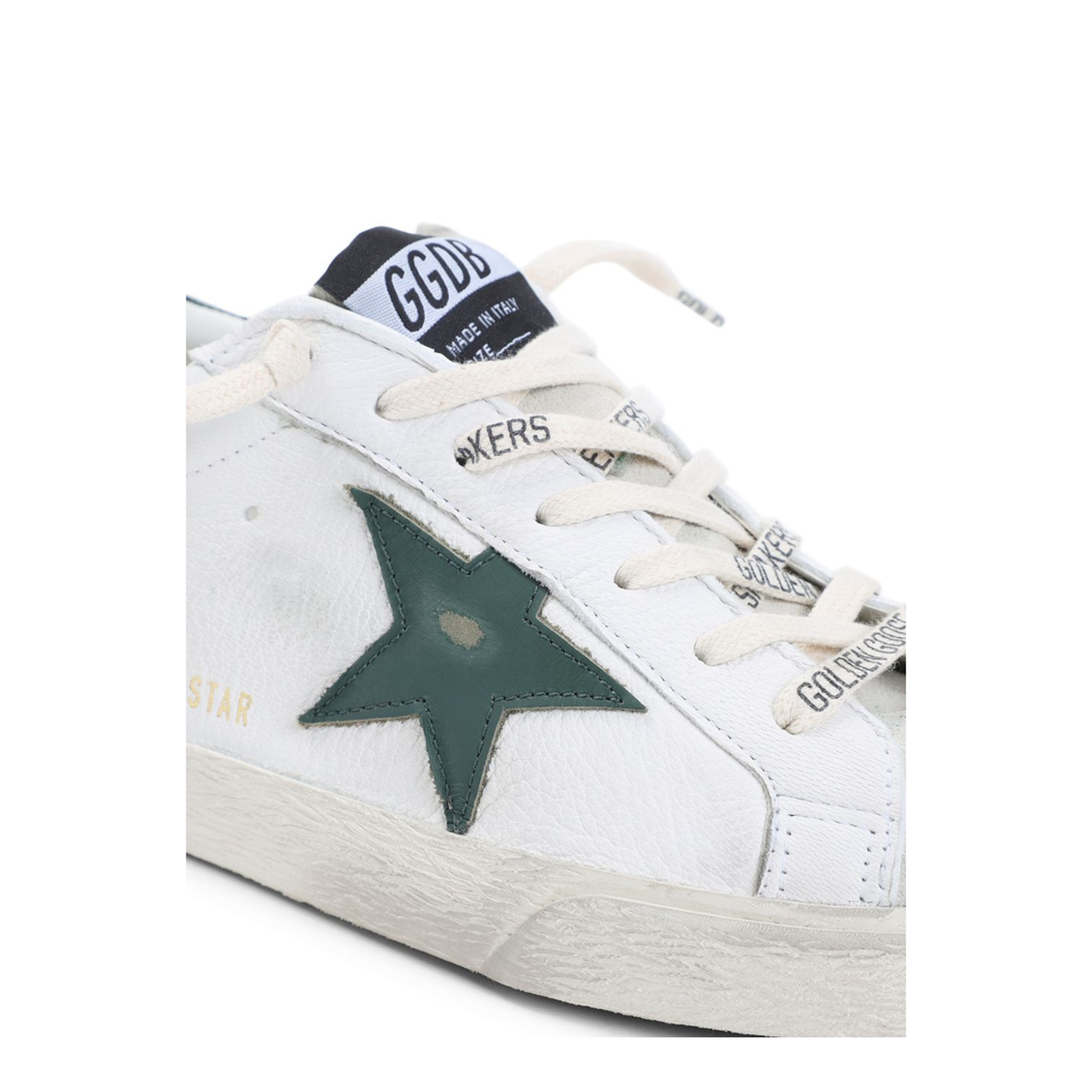 Super Star Nappa Upper Suede Toe and Tongue Leather Star Printed Leather Heel - Image 3