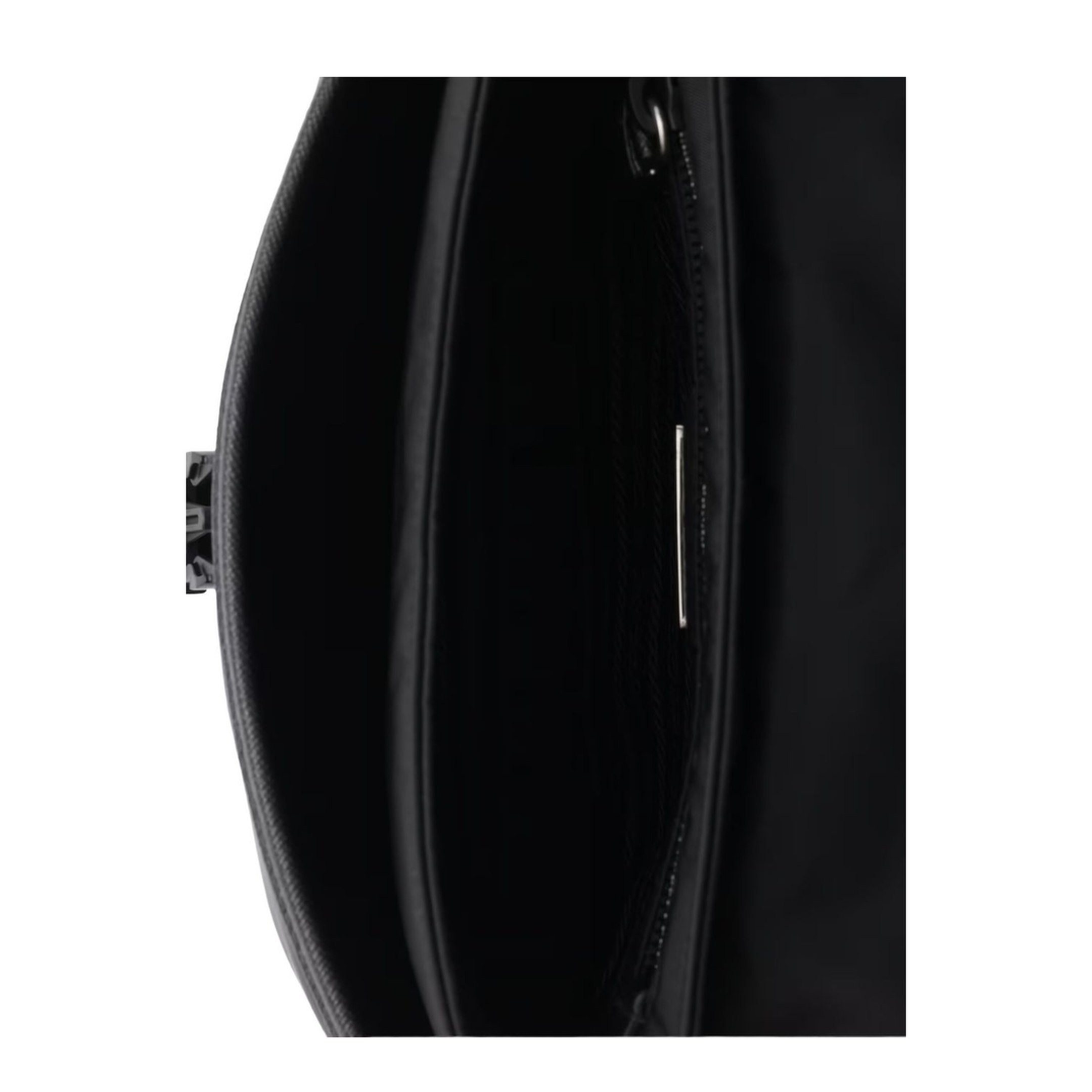 Re-Nylon and Saffiano Leather Shoulder Bag - Black - Image 2