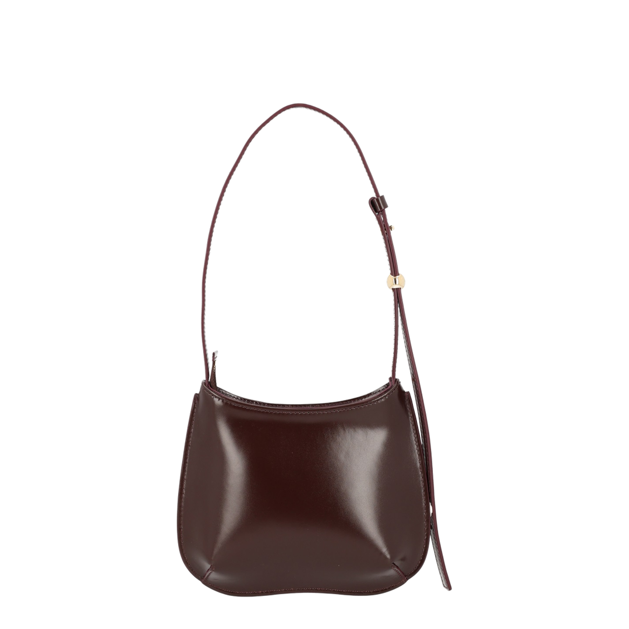 Calfskin Shoulder Bag - Bordeaux - Image 2