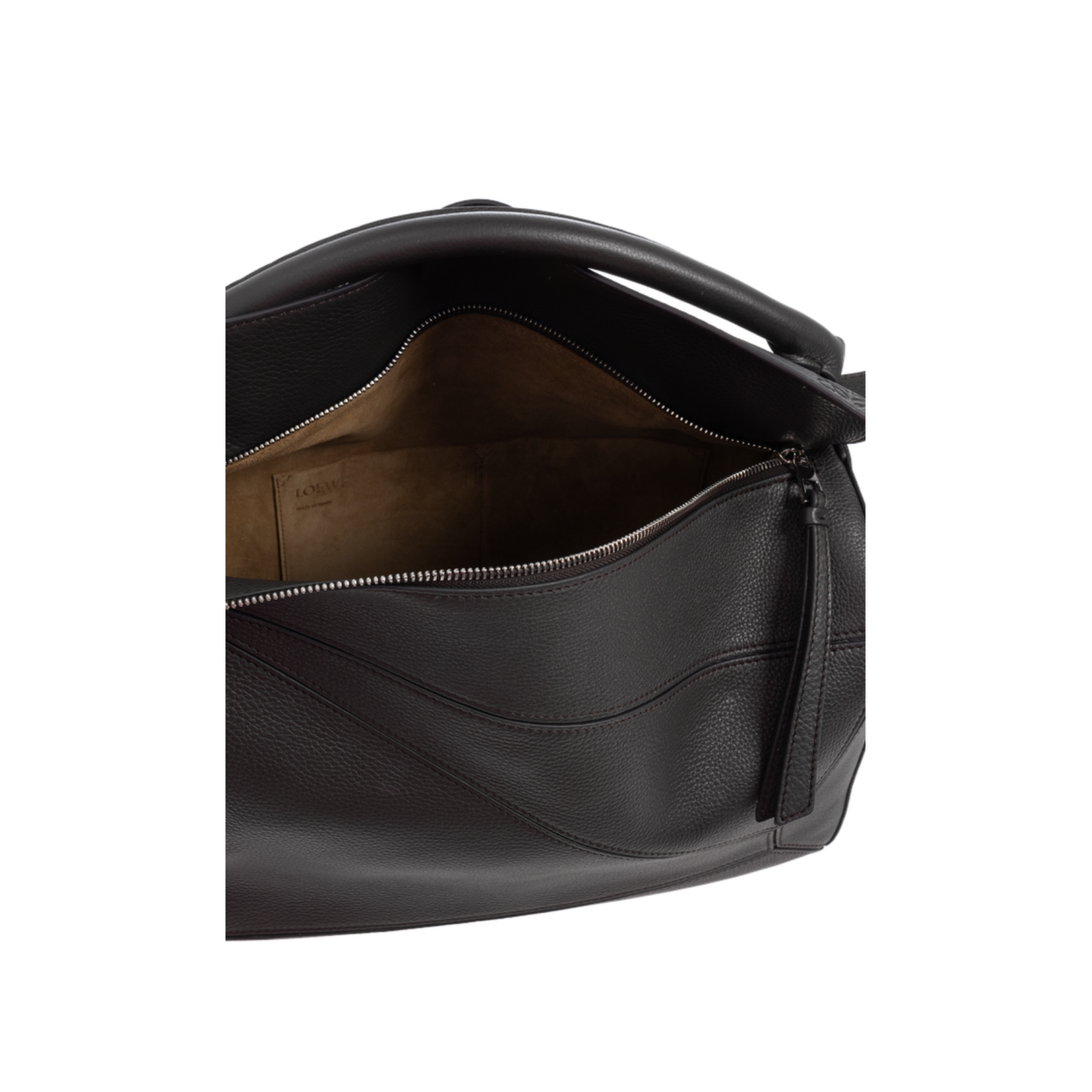 Puzzle Large Handbag Leather Dark Grey - Image 5