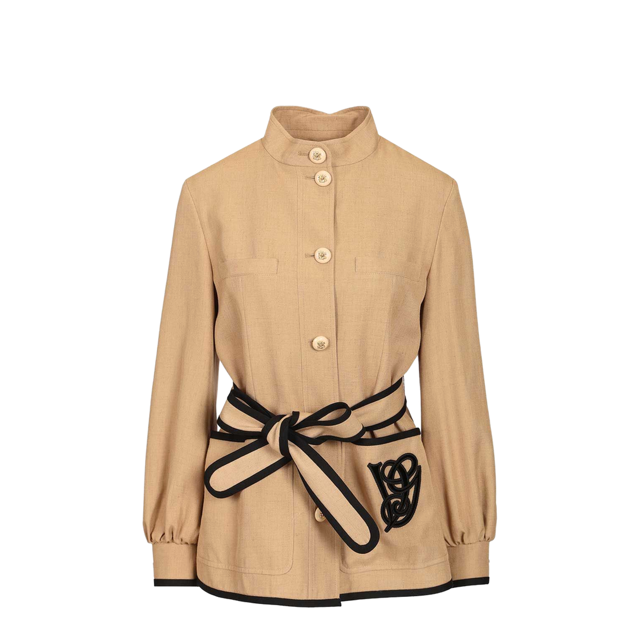 Caban Embroidered Logo Jacket - Image 1